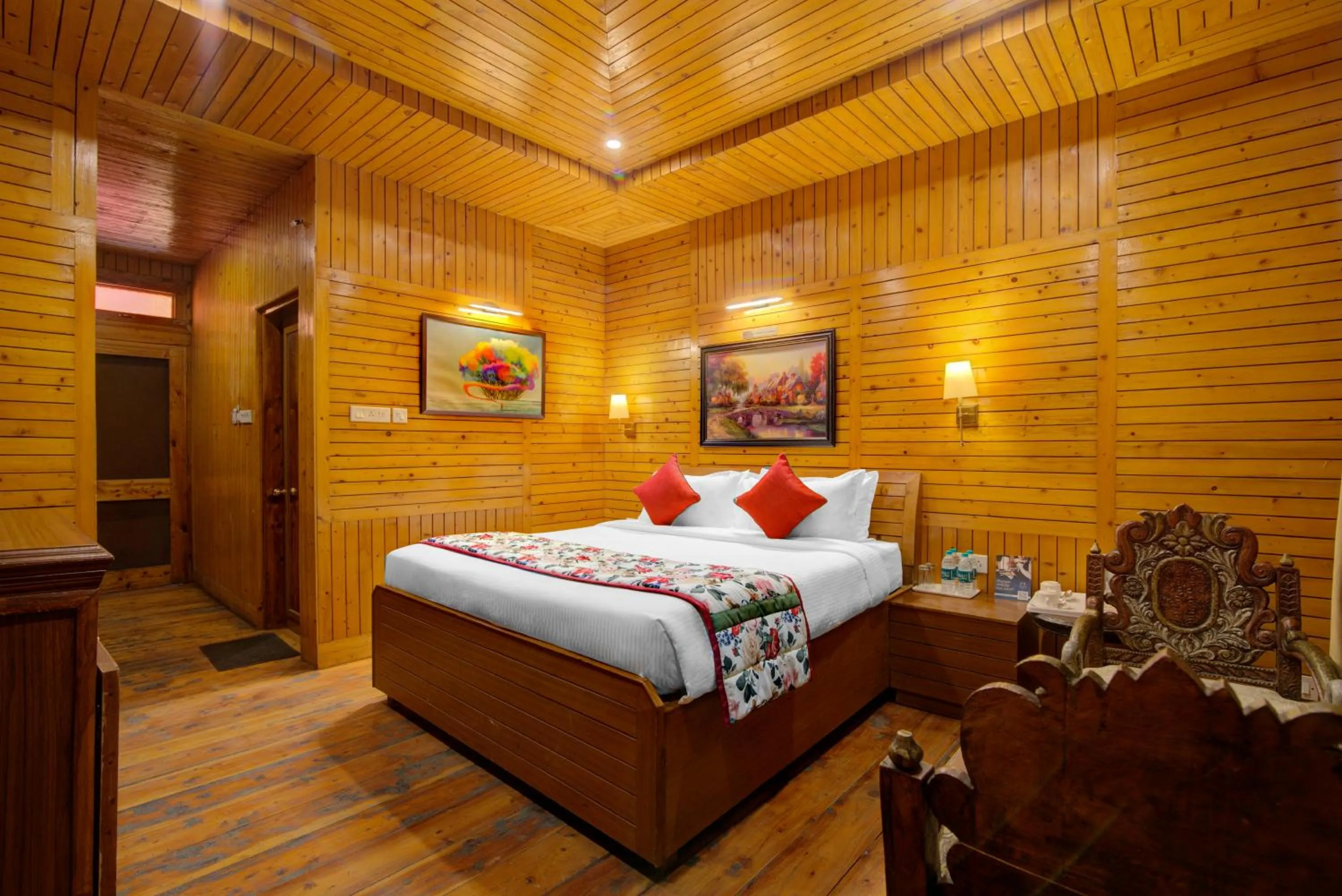Bedroom, Bed in Tarika Resort & Spa , Chail