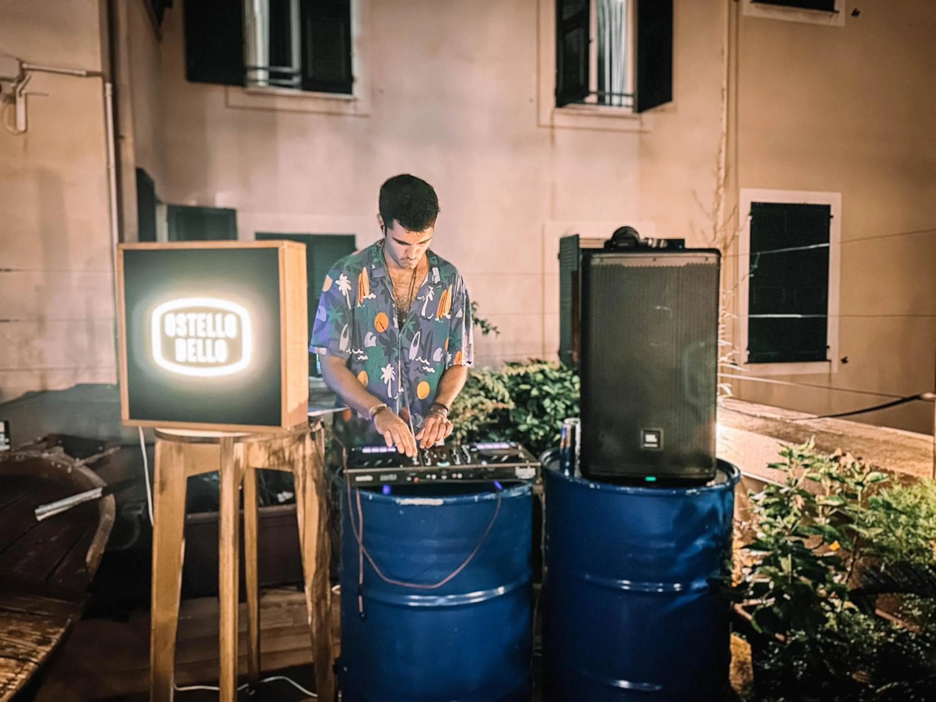 Balcony/Terrace in Ostello Bello Genova