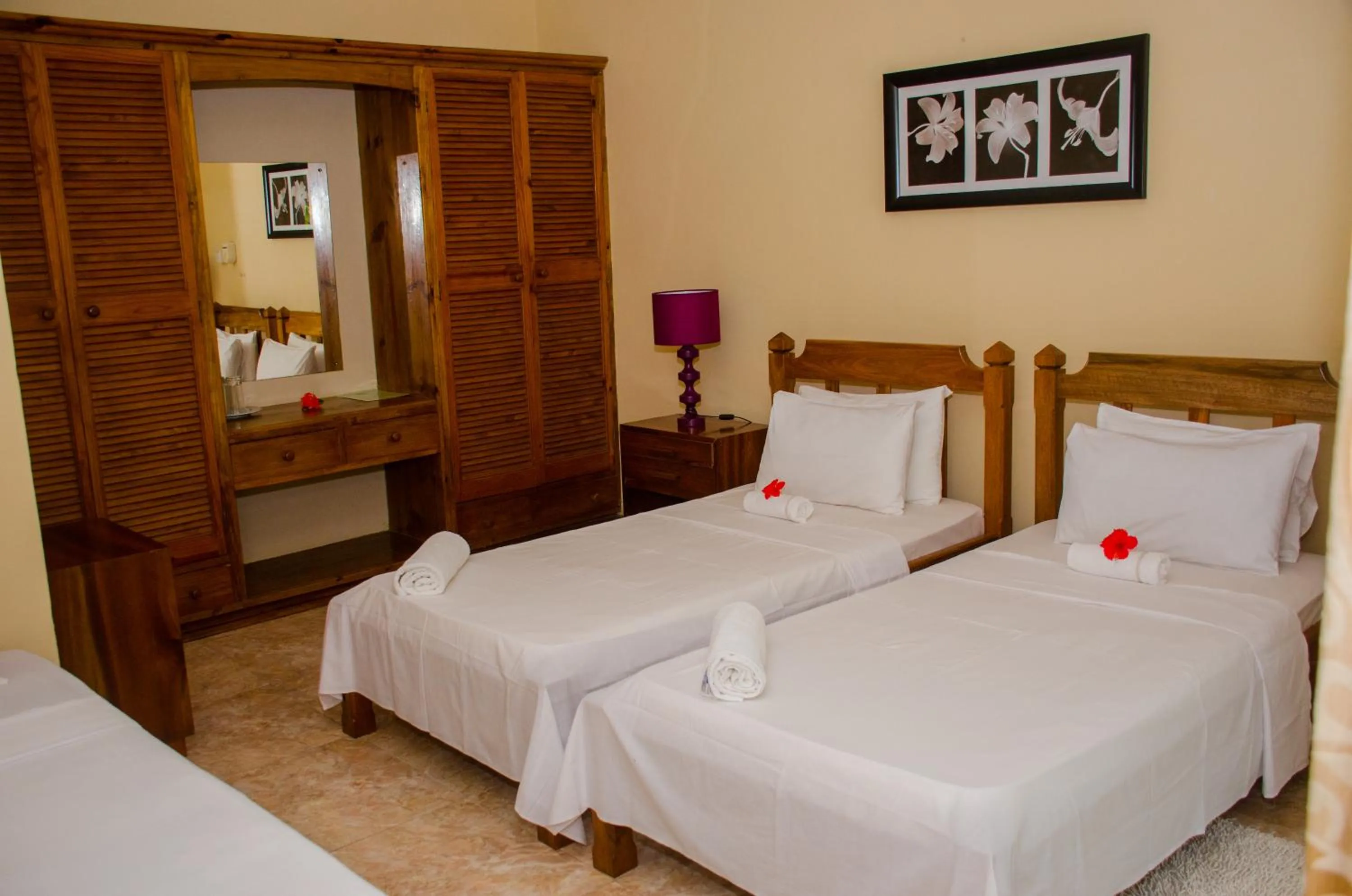 Bed in Villa Rafia
