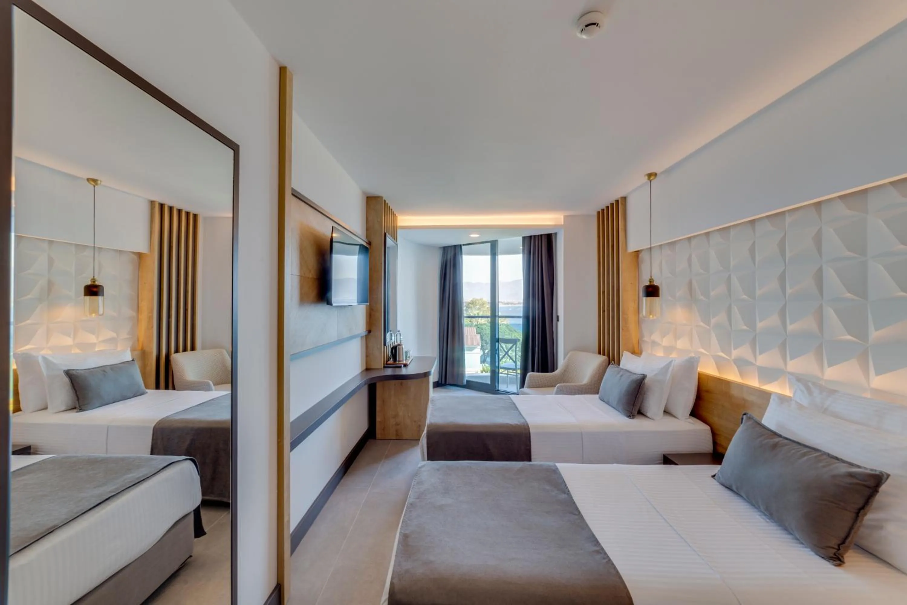 Bedroom, Bed in Signature Blue Resort Kuşadası