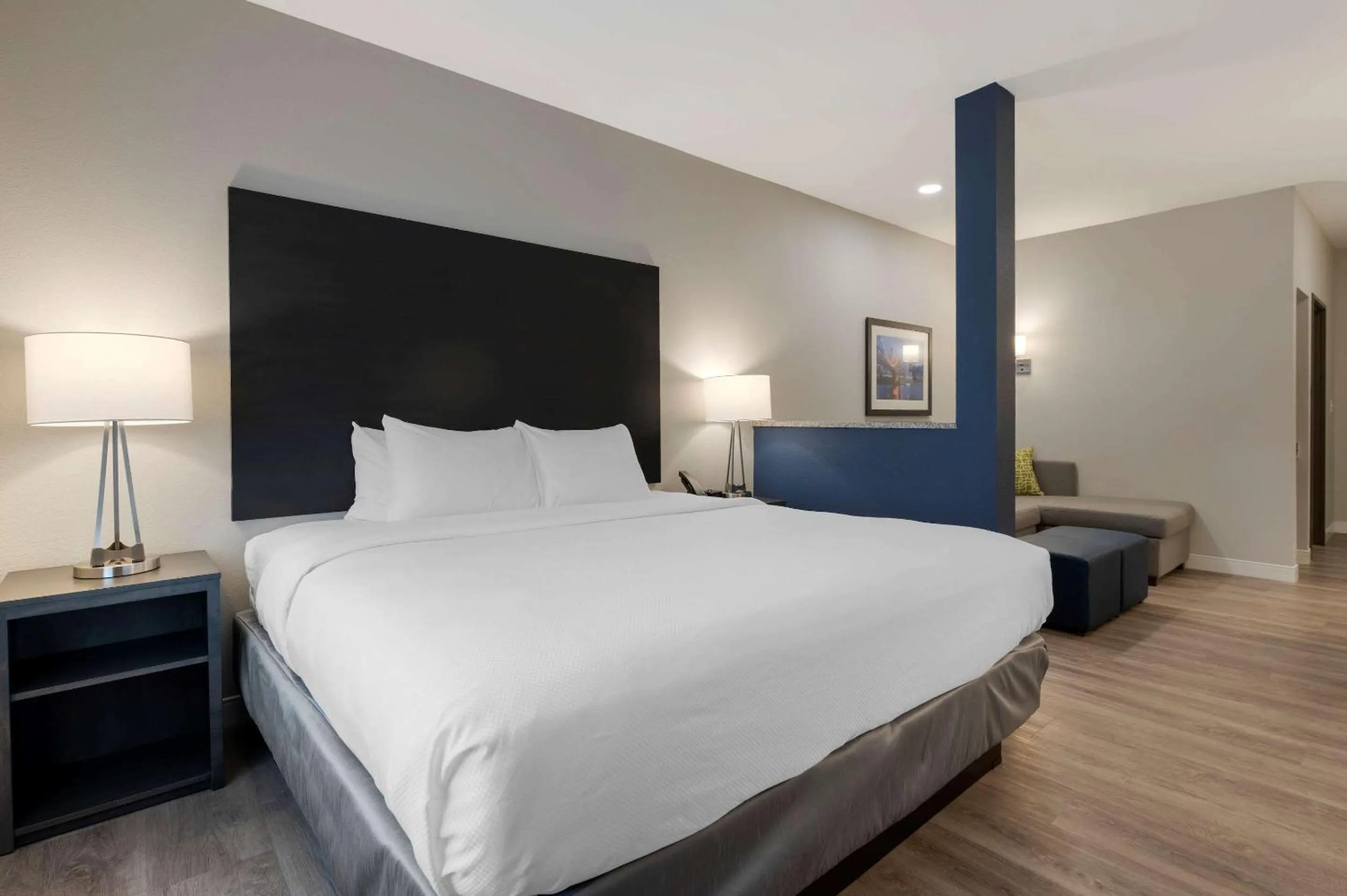 Photo of the whole room, Bed in Comfort Suites Cincinnati University - Downtown