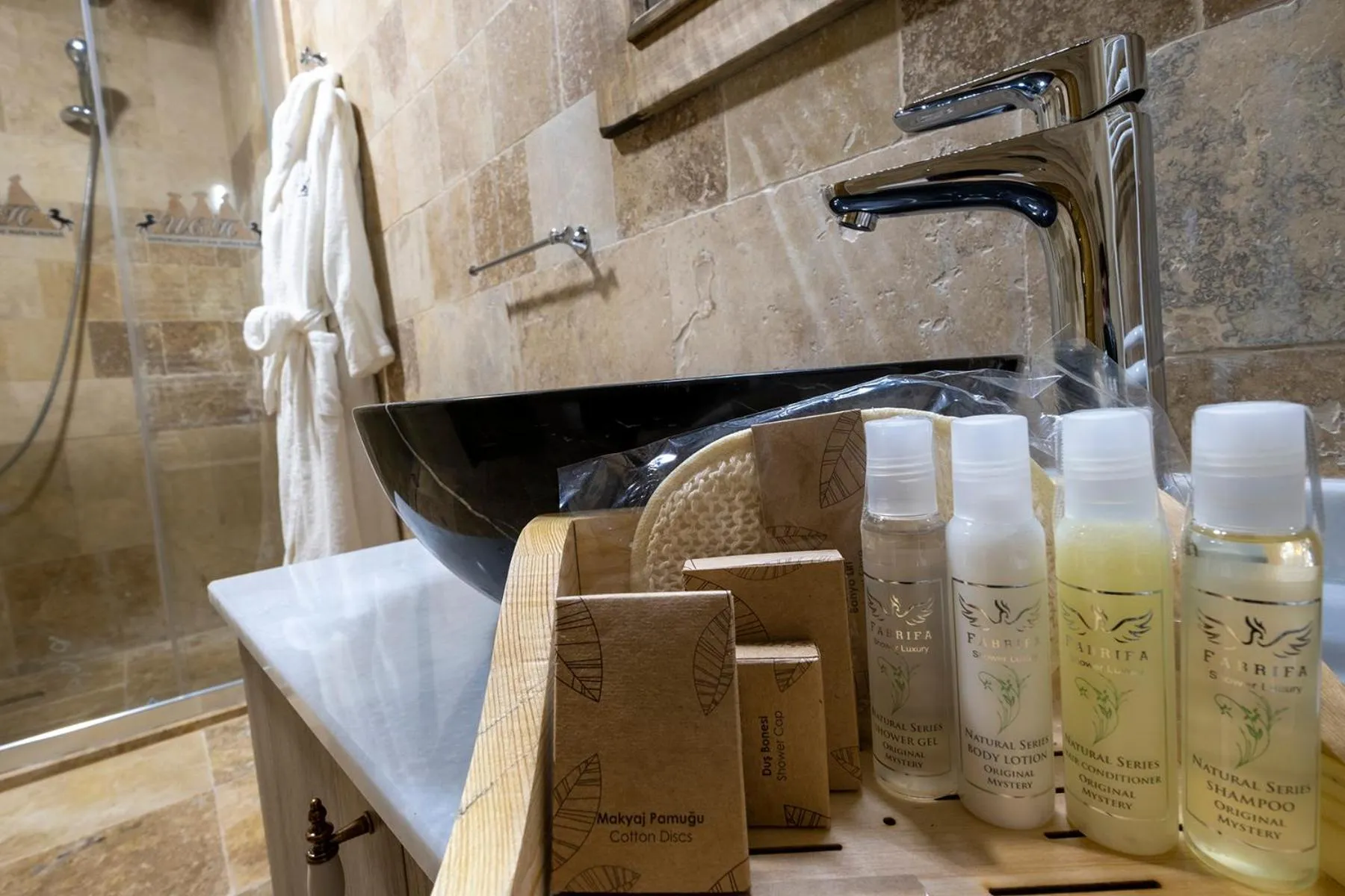 Bathroom in Underground Cave Suites Hotel