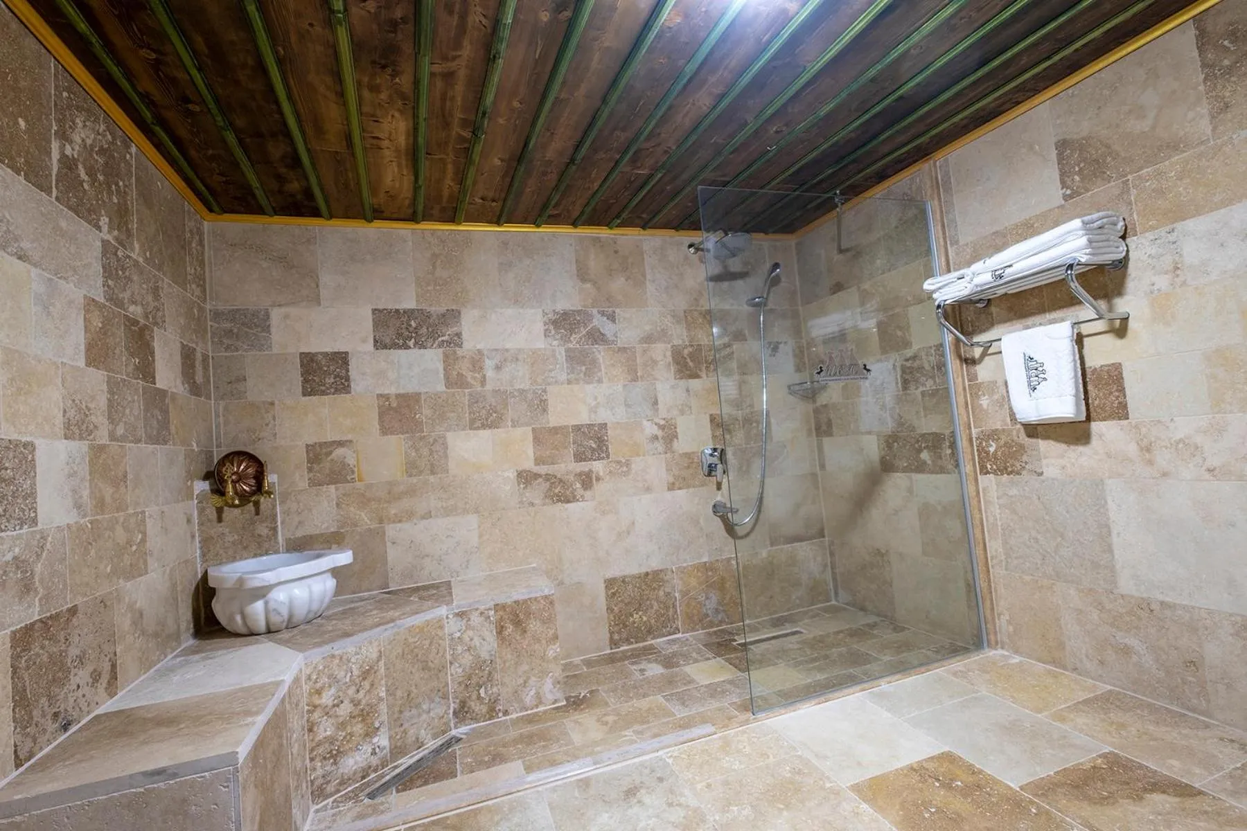 Bathroom in Underground Cave Suites Hotel