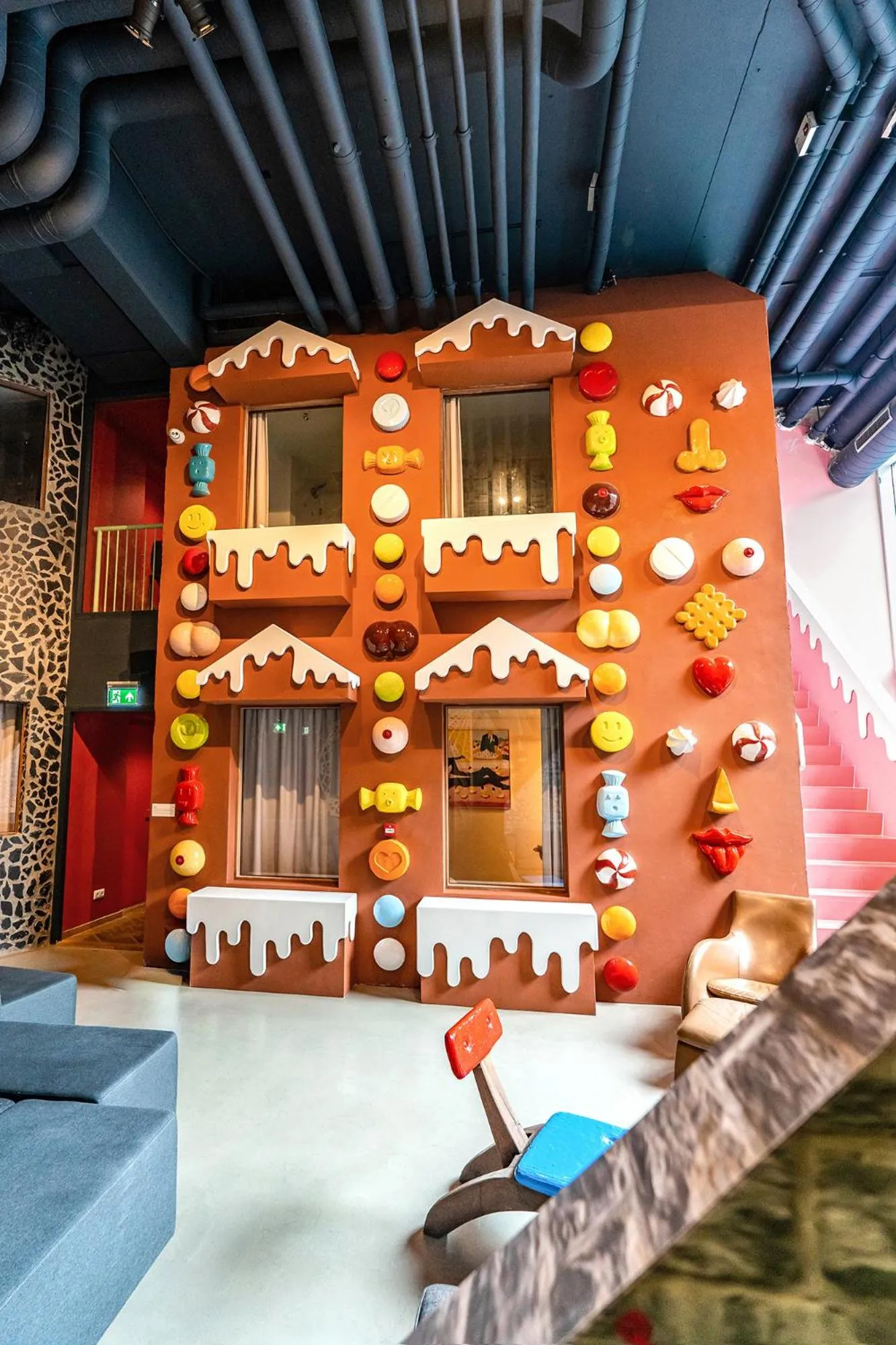 Inner courtyard view in Hotel Not Hotel Rotterdam