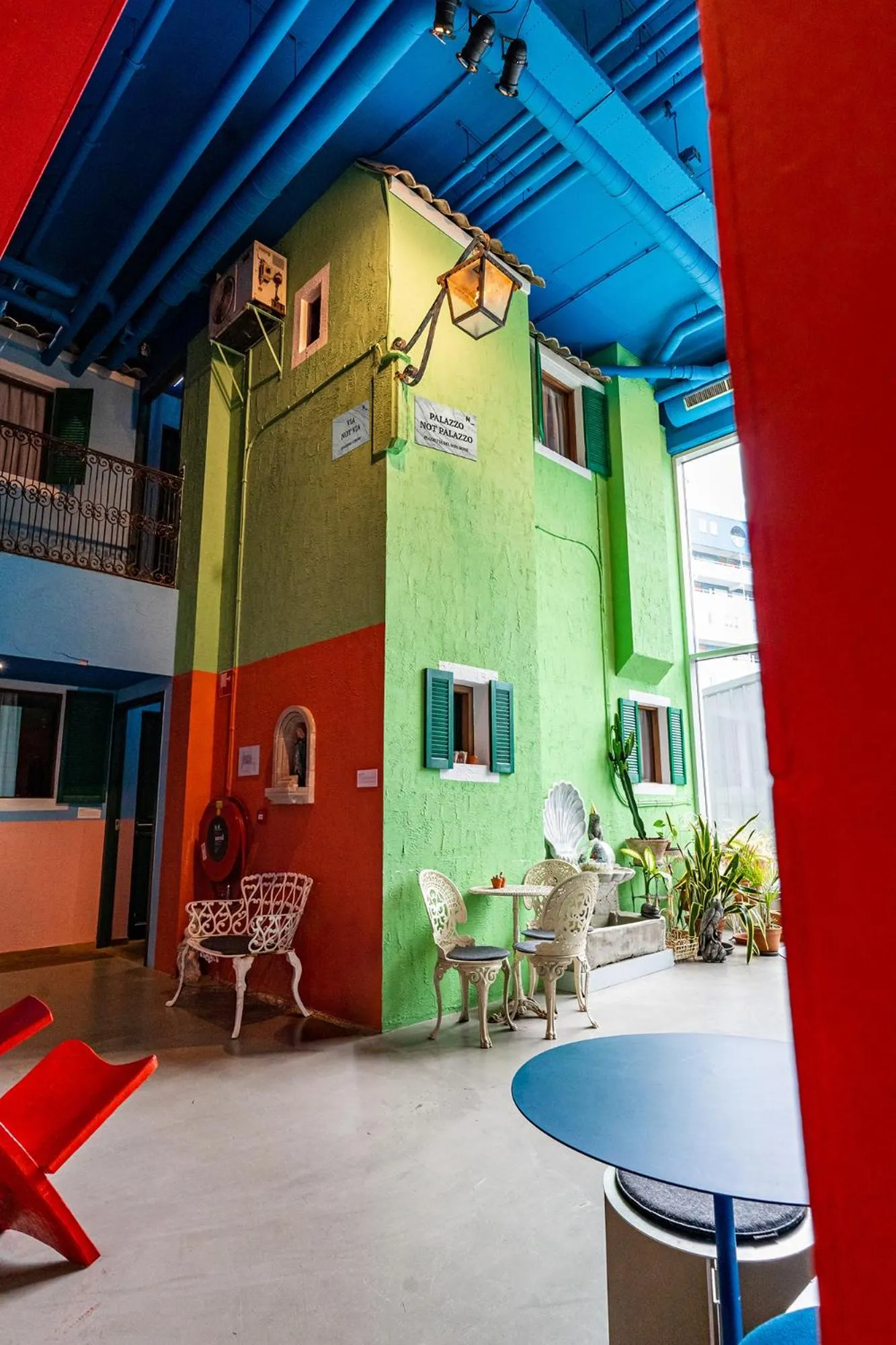 Inner courtyard view in Hotel Not Hotel Rotterdam