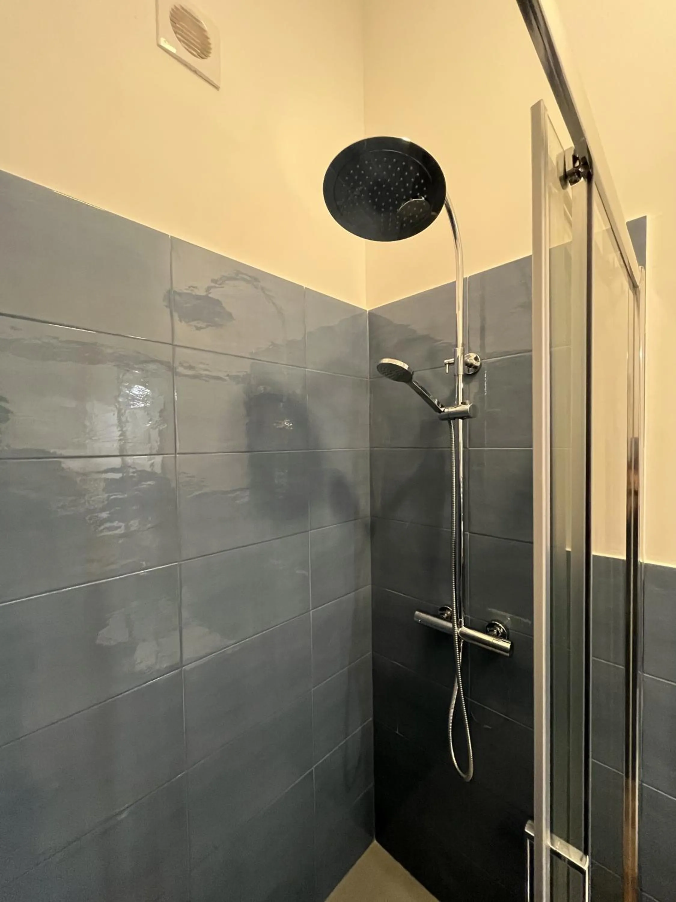 Shower in Dante Suites