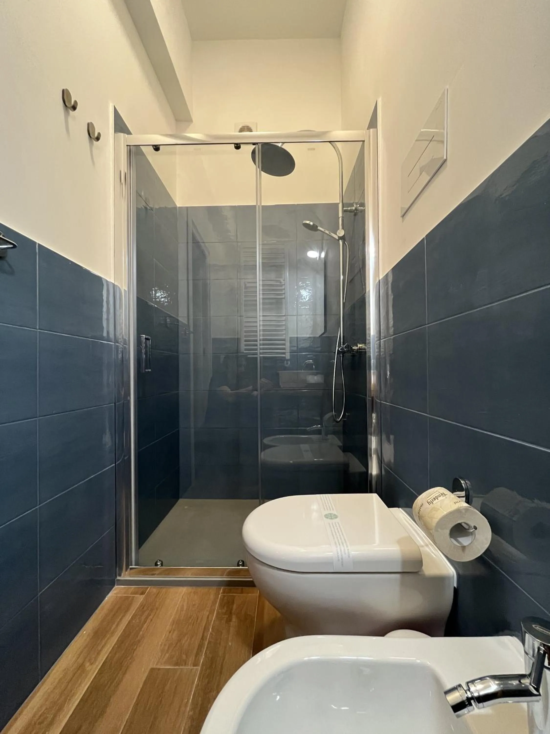 Shower in Dante Suites