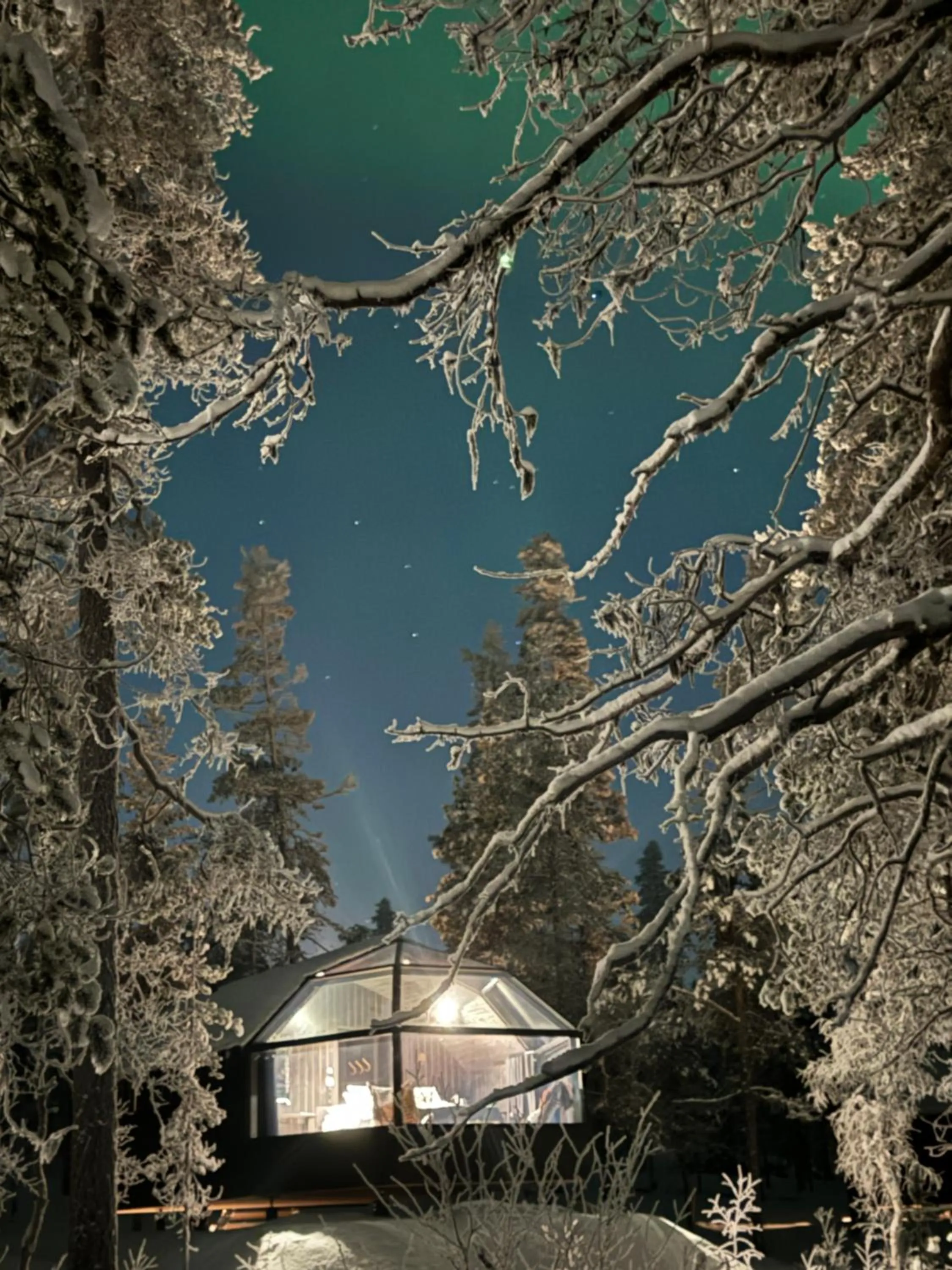 Night in Aurora Queen Resort Igloos
