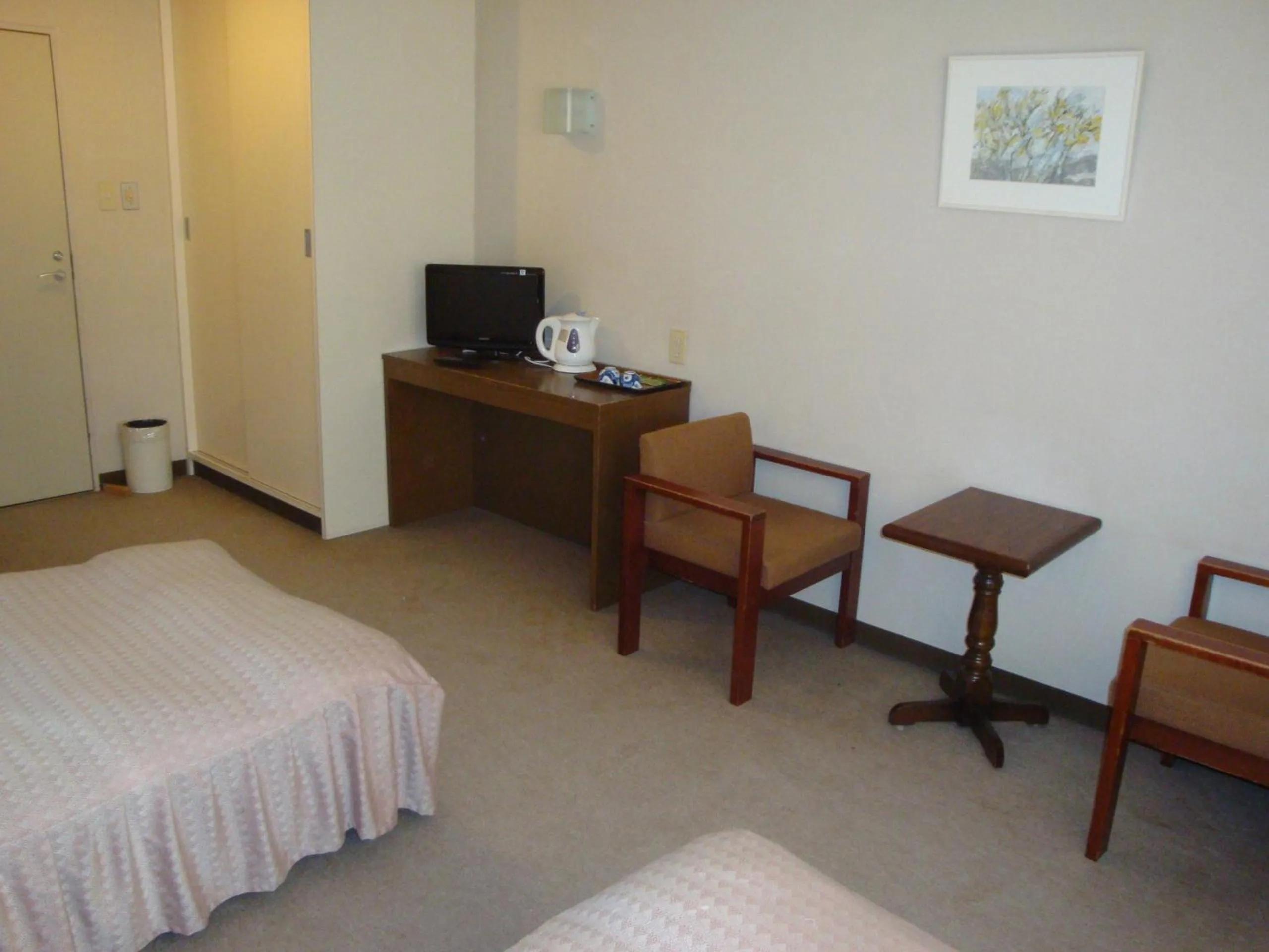 Decorative detail, Bed in Hotel La Montagne Furuhata