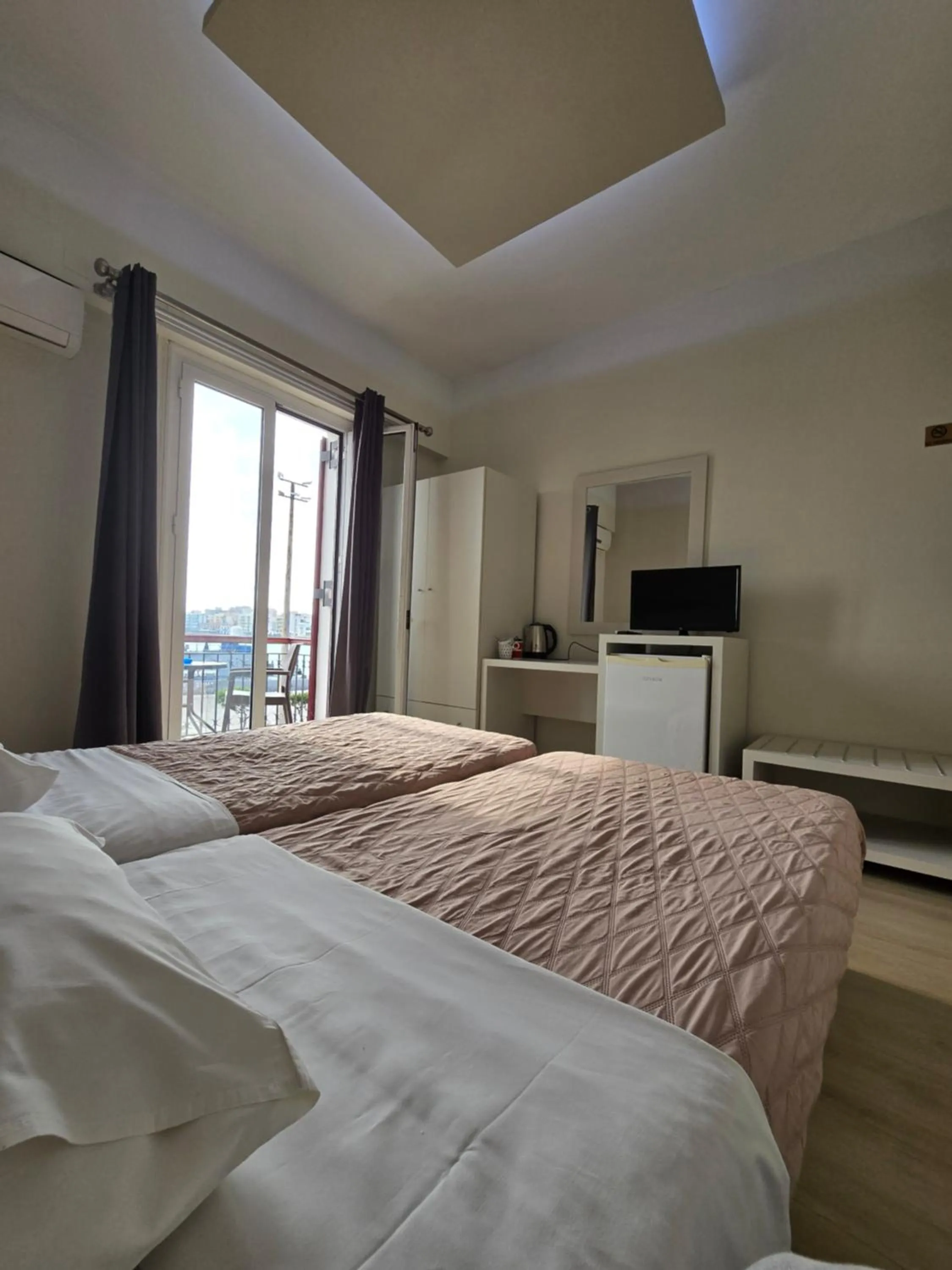 Sea view, Bed in Aegean Sea Rooms