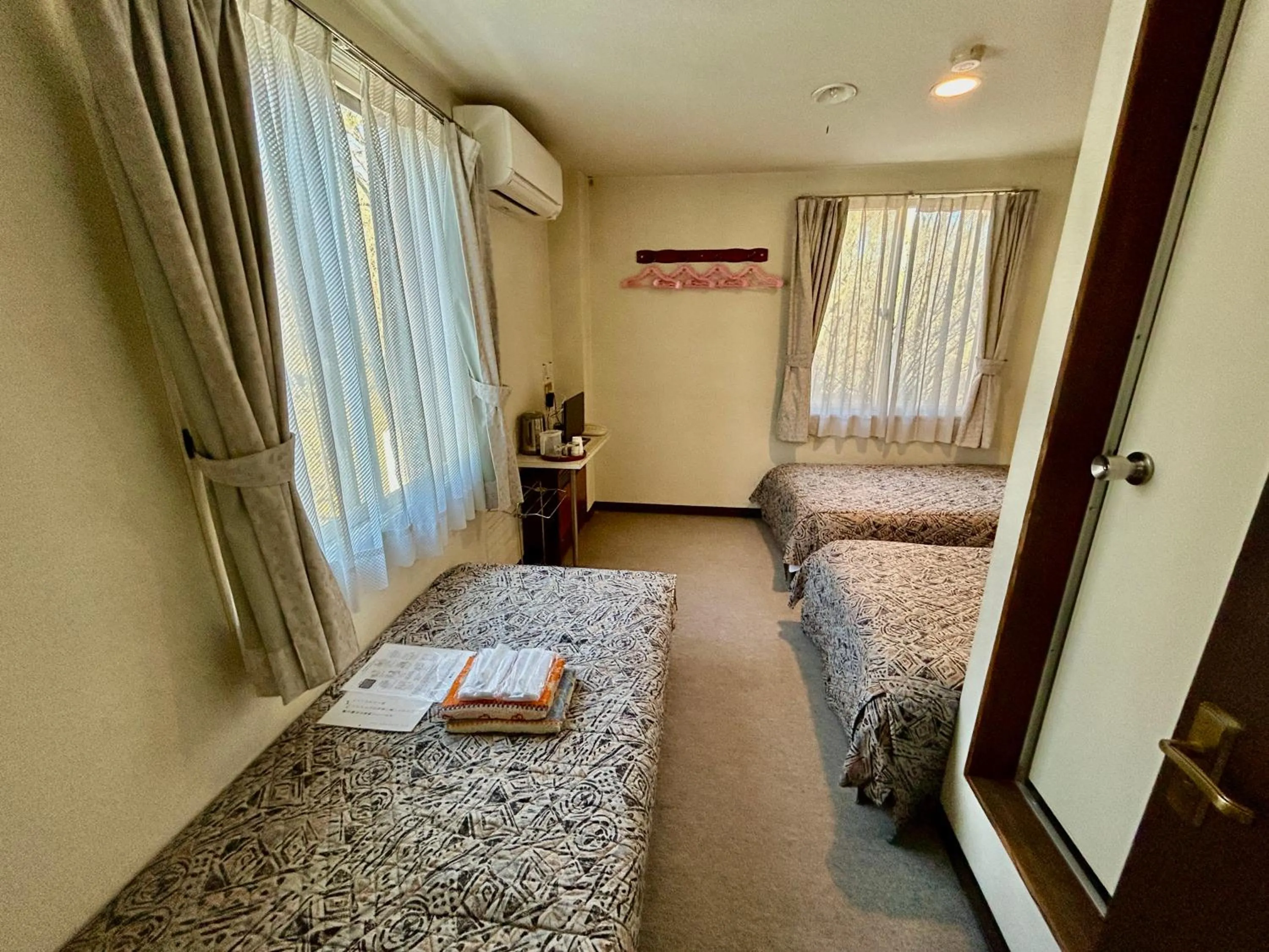 Bed in Hakuba King Hotel