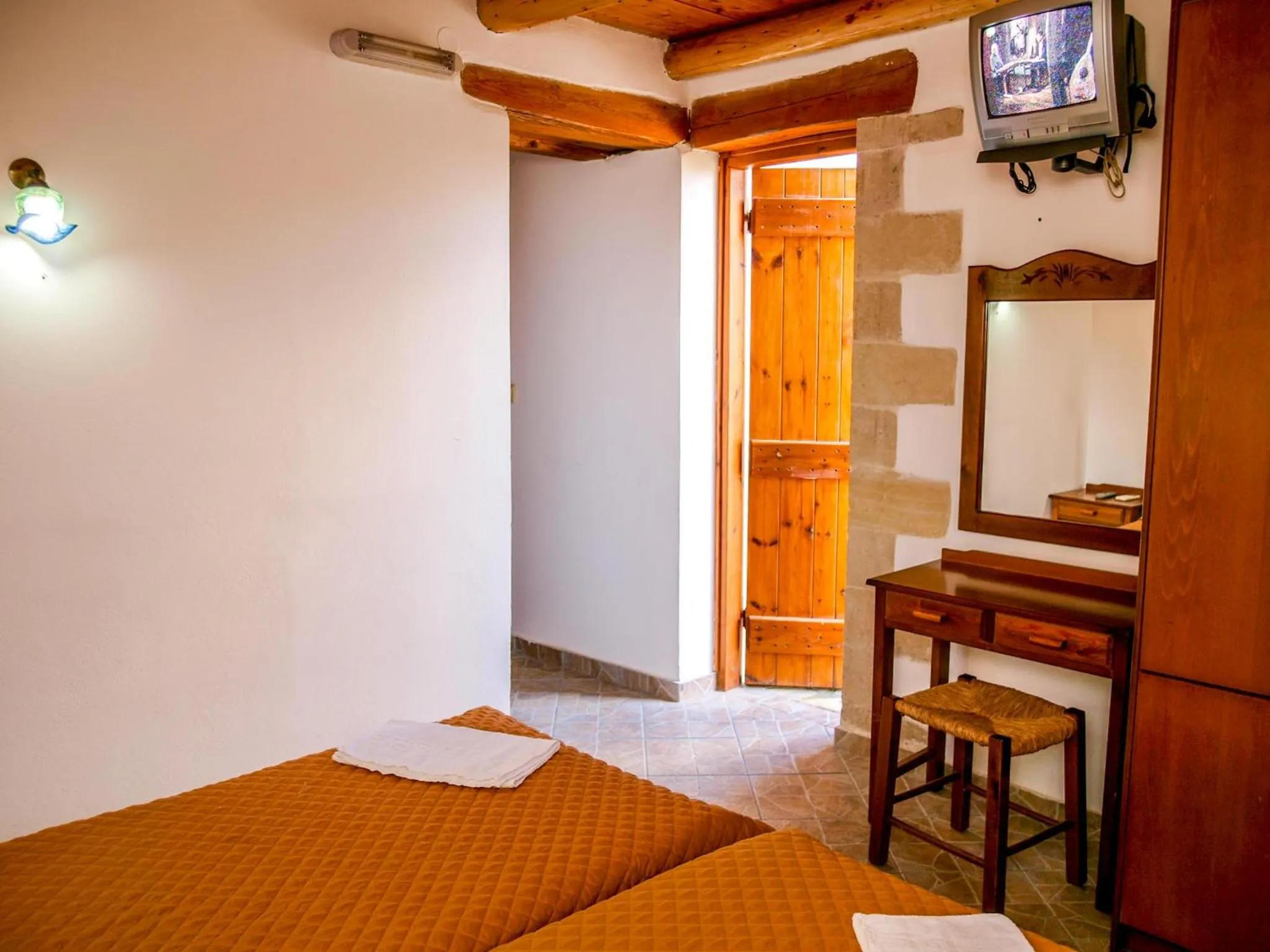 Bed in Vafes Traditional Stone Houses