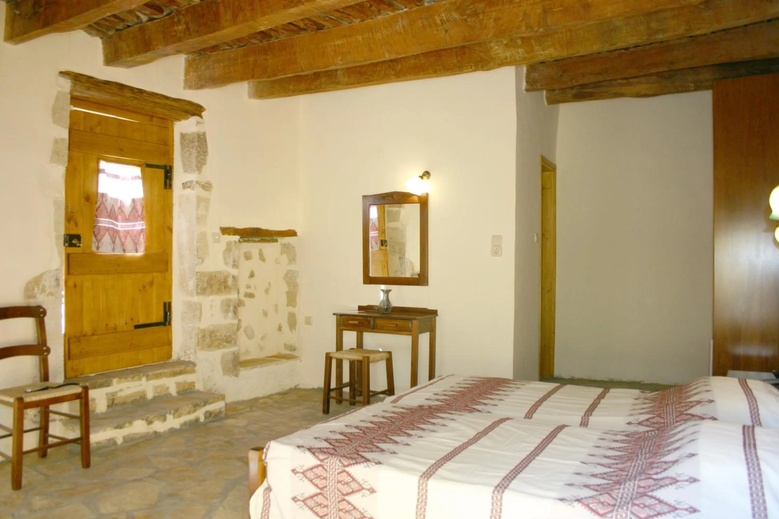 Bed in Vafes Traditional Stone Houses