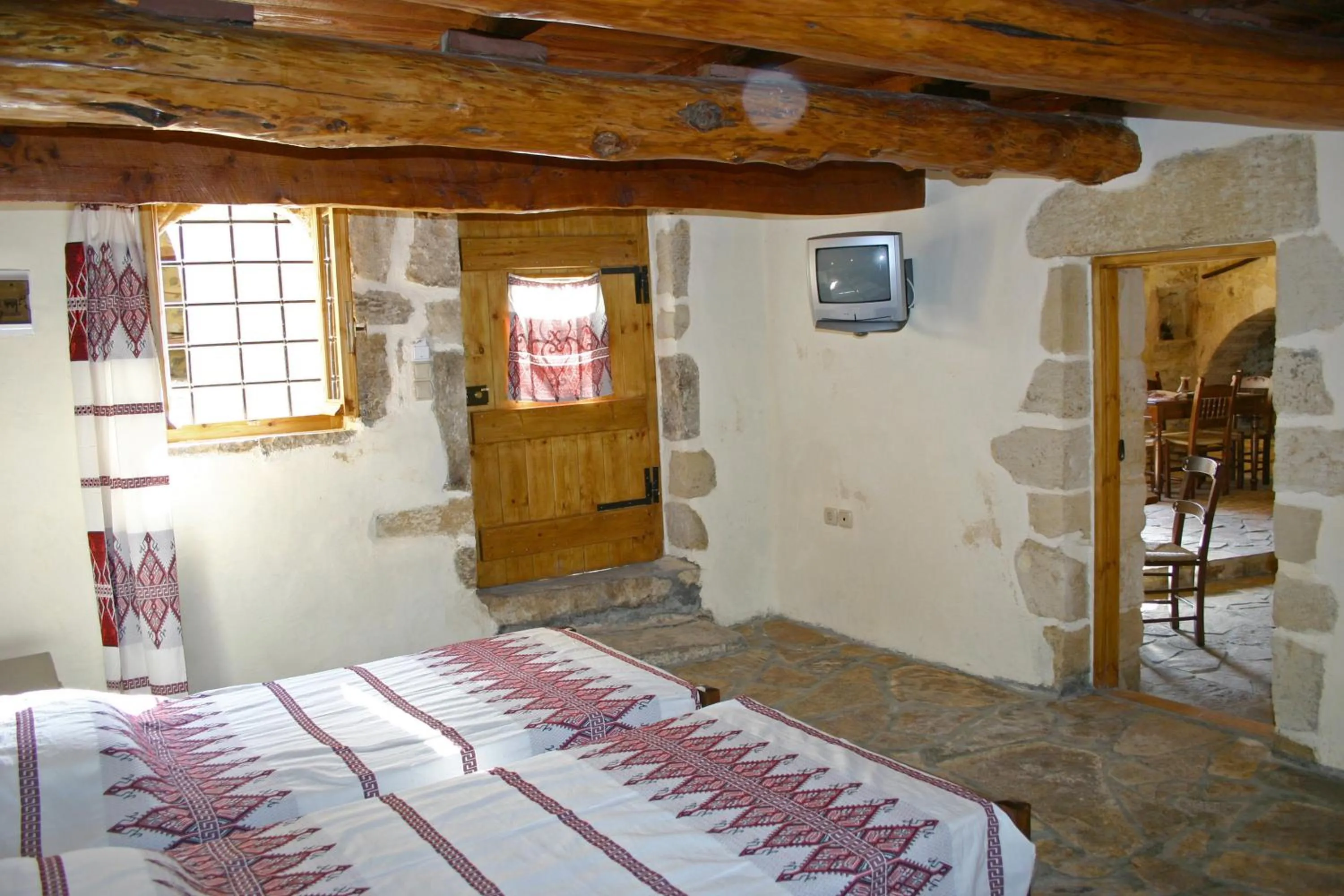 Bed in Vafes Traditional Stone Houses