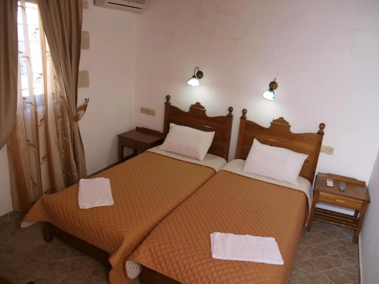 Bed in Vafes Traditional Stone Houses