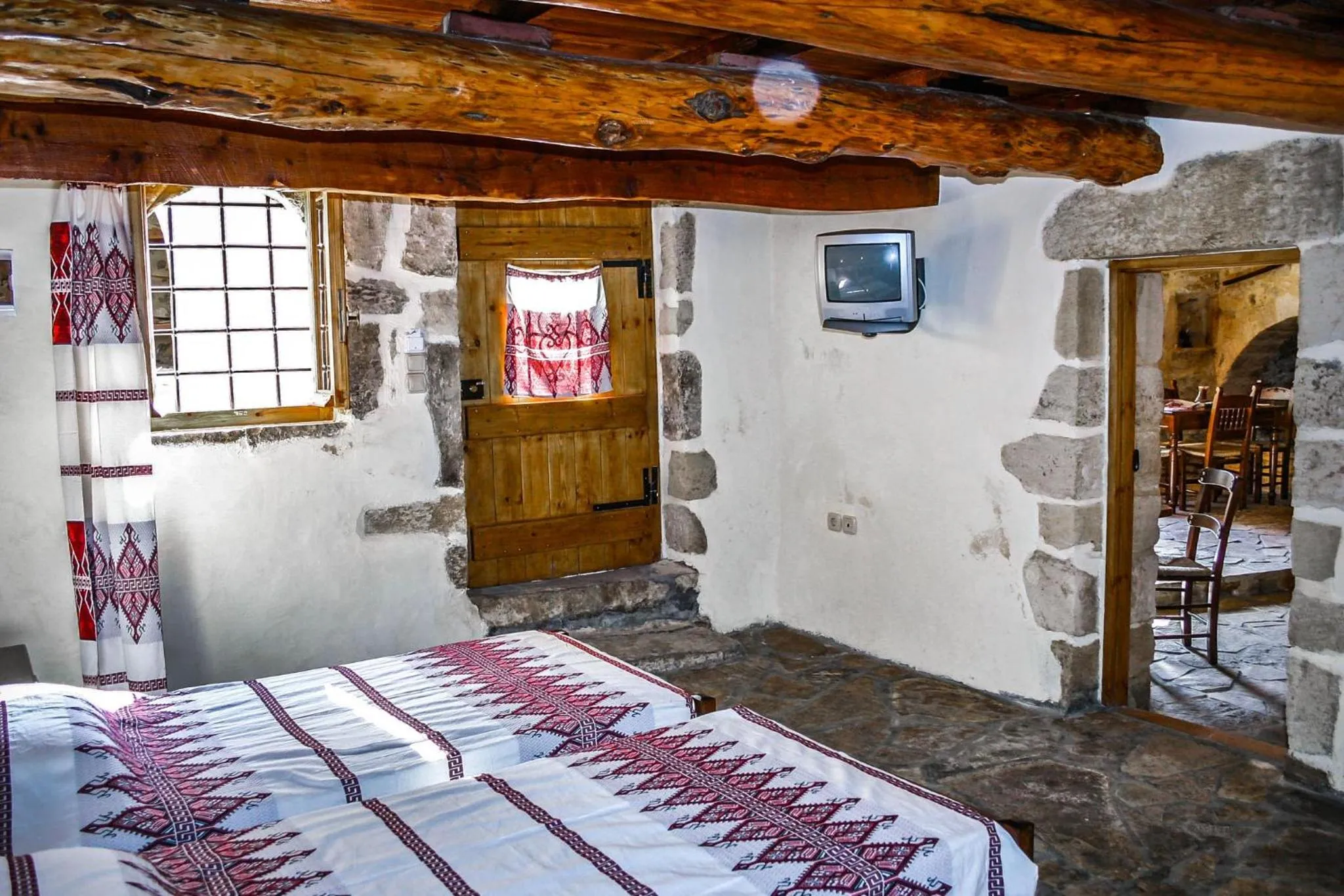 Bed in Vafes Traditional Stone Houses