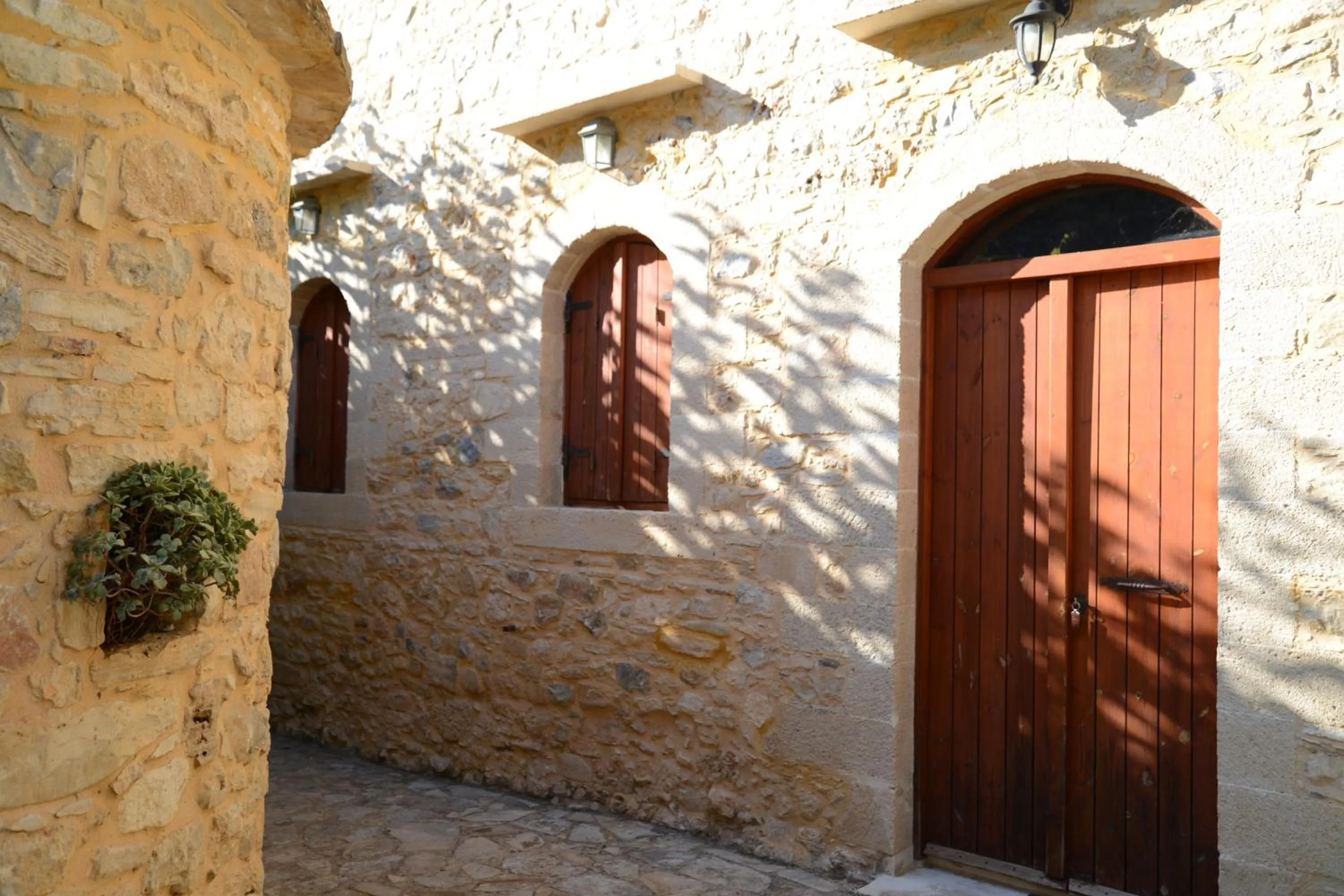 Facade/entrance in Patriko Traditional Stone Houses