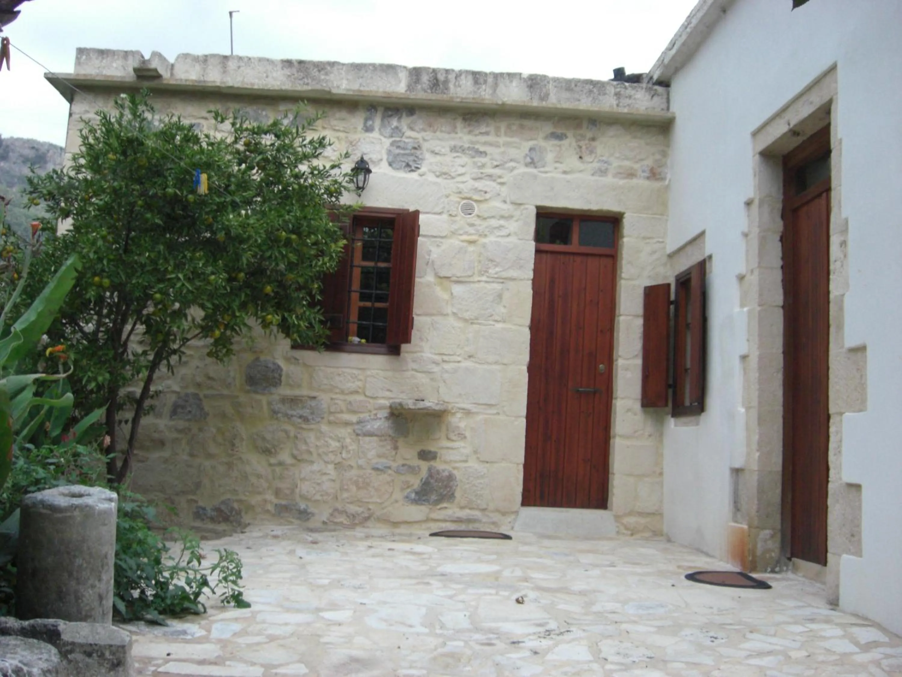 Facade/entrance in Patriko Traditional Stone Houses