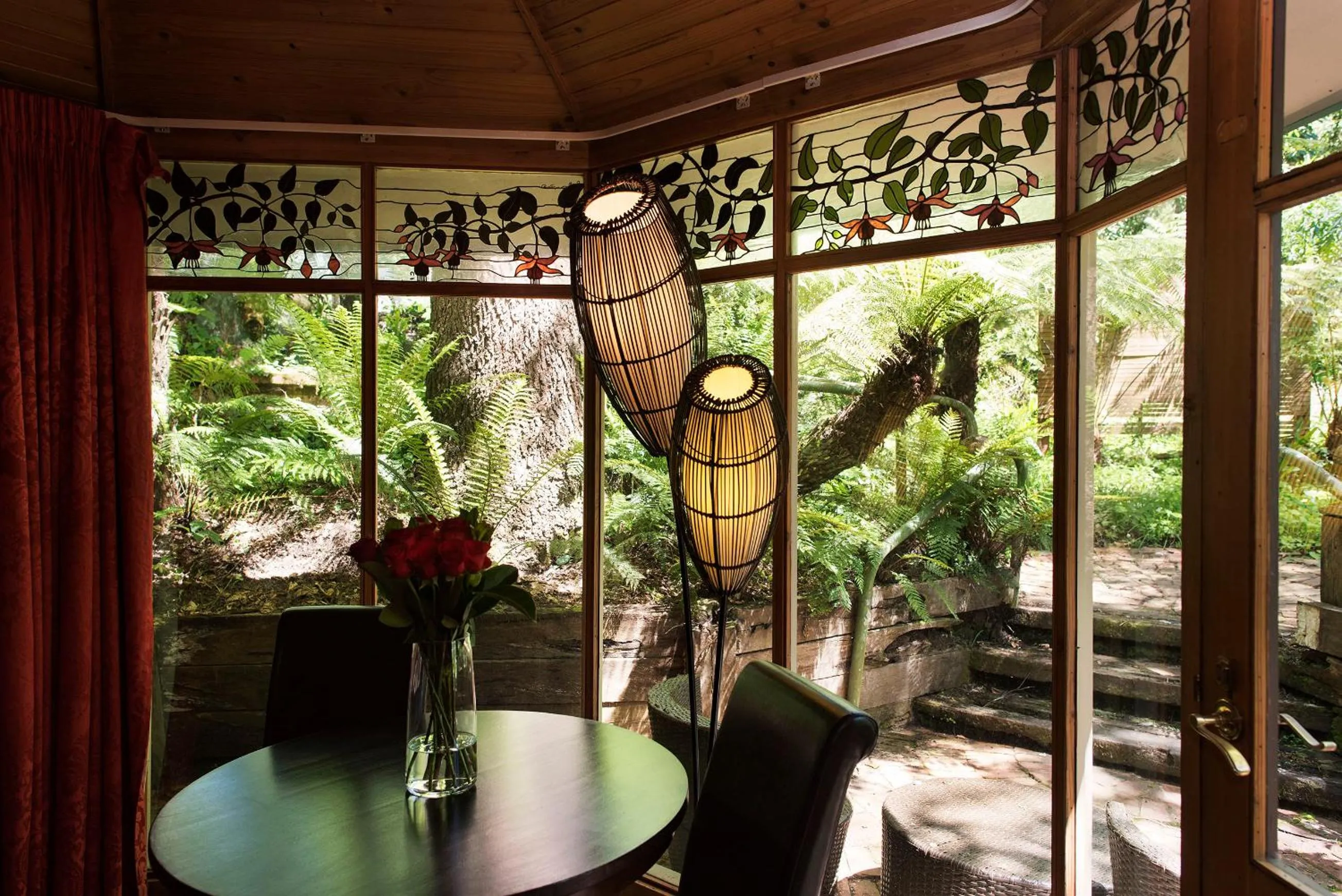 Garden view in Linden Gardens Rainforest Retreat