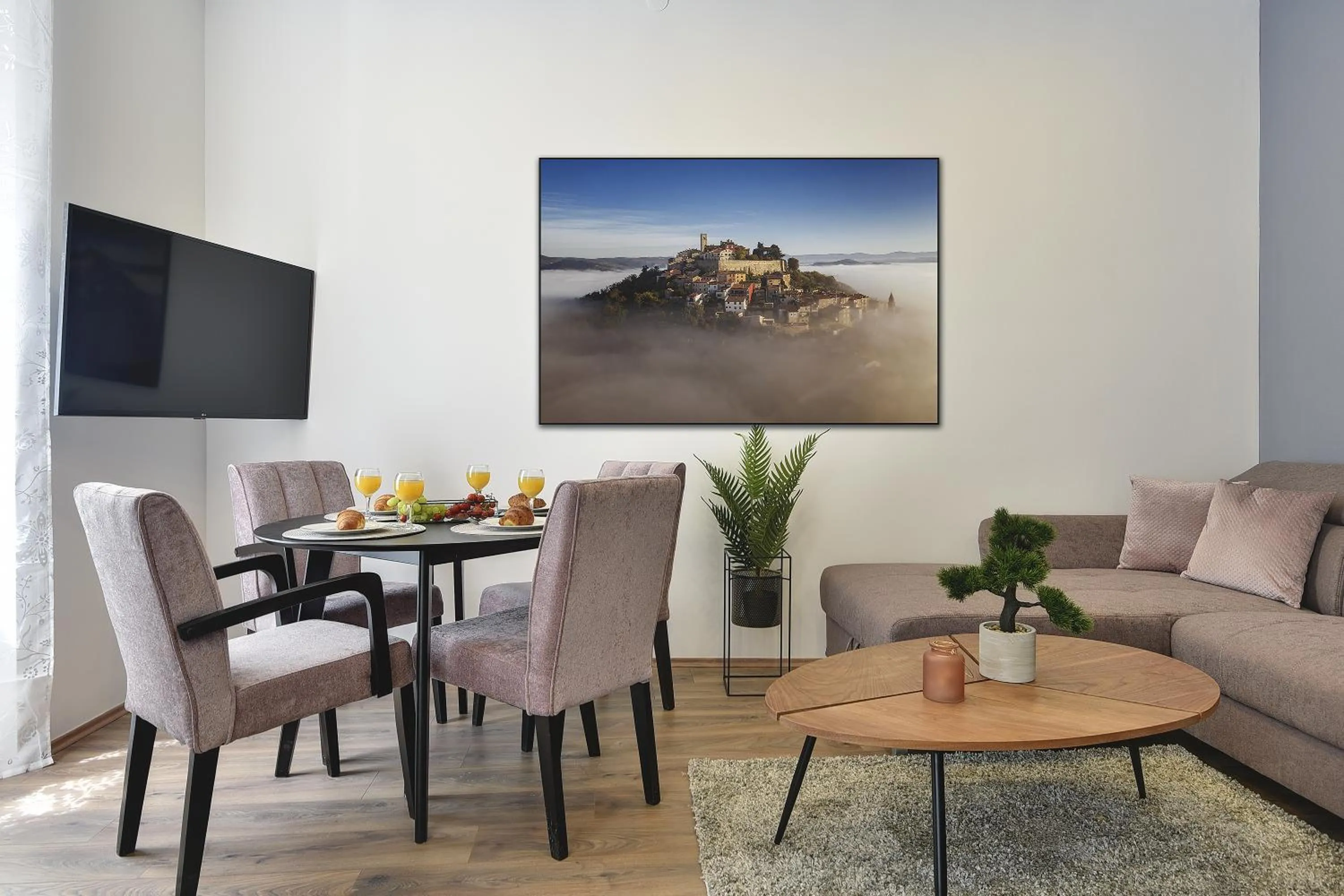 Dining area in D&A Central Luxury Apartments with FREE Parking