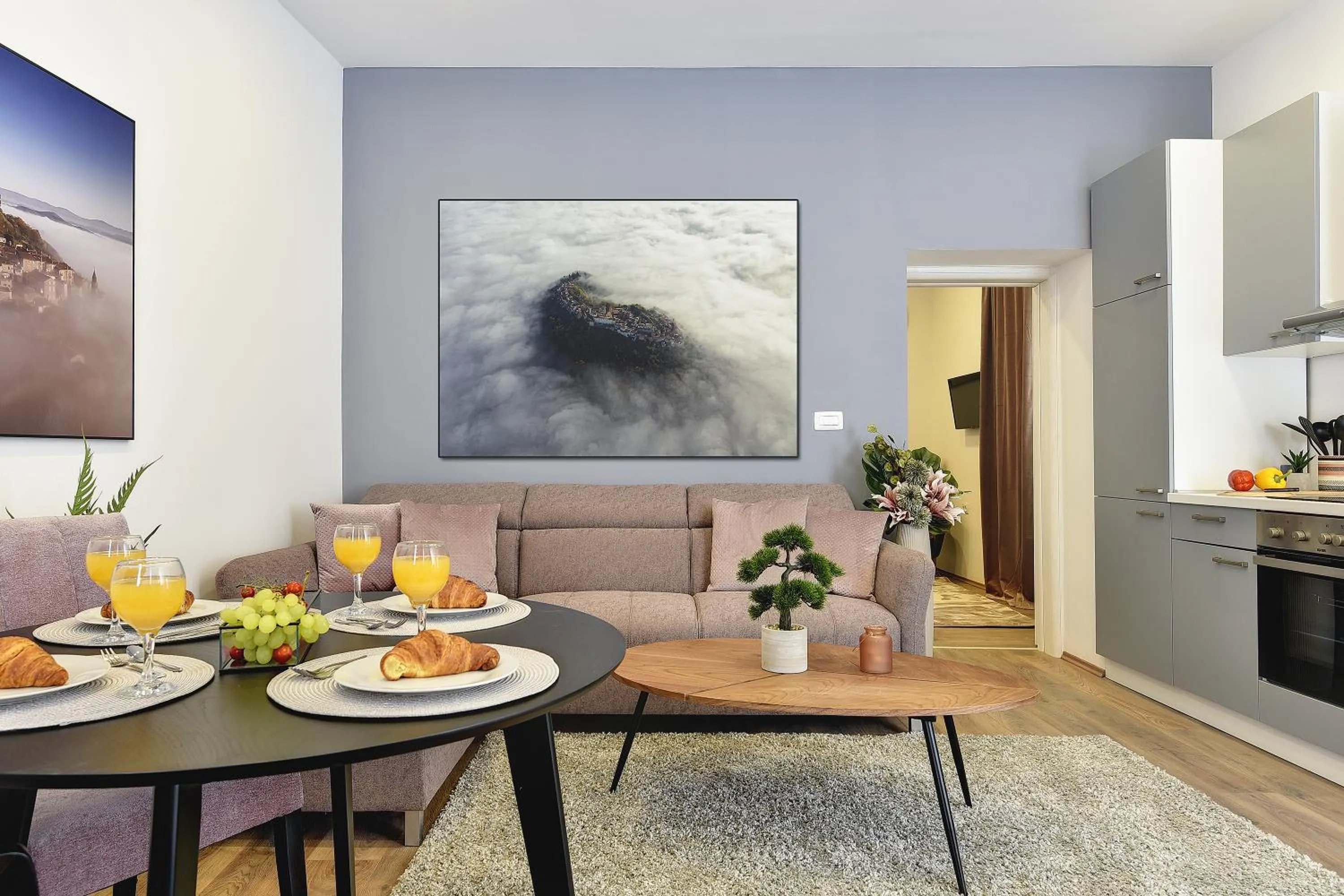 Living room in D&A Central Luxury Apartments with FREE Parking