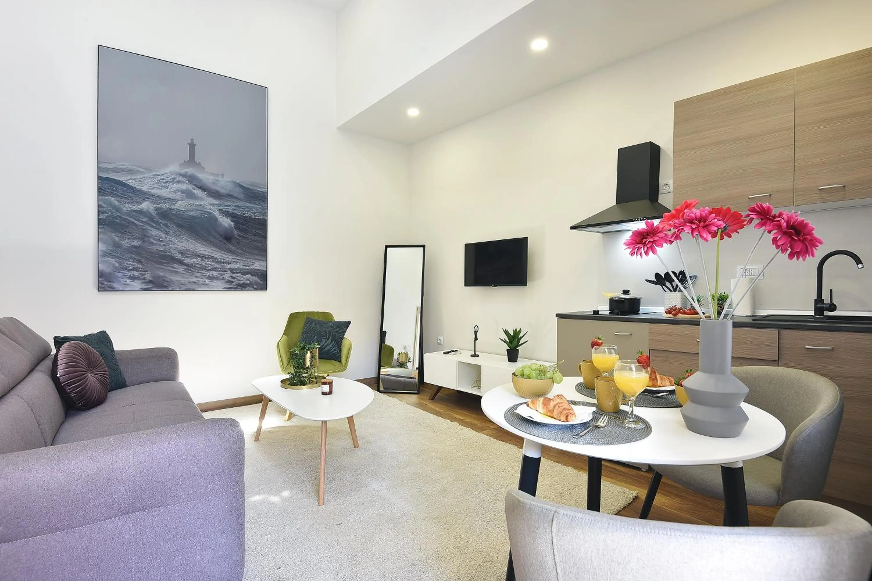 Living room in D&A Central Luxury Apartments with FREE Parking