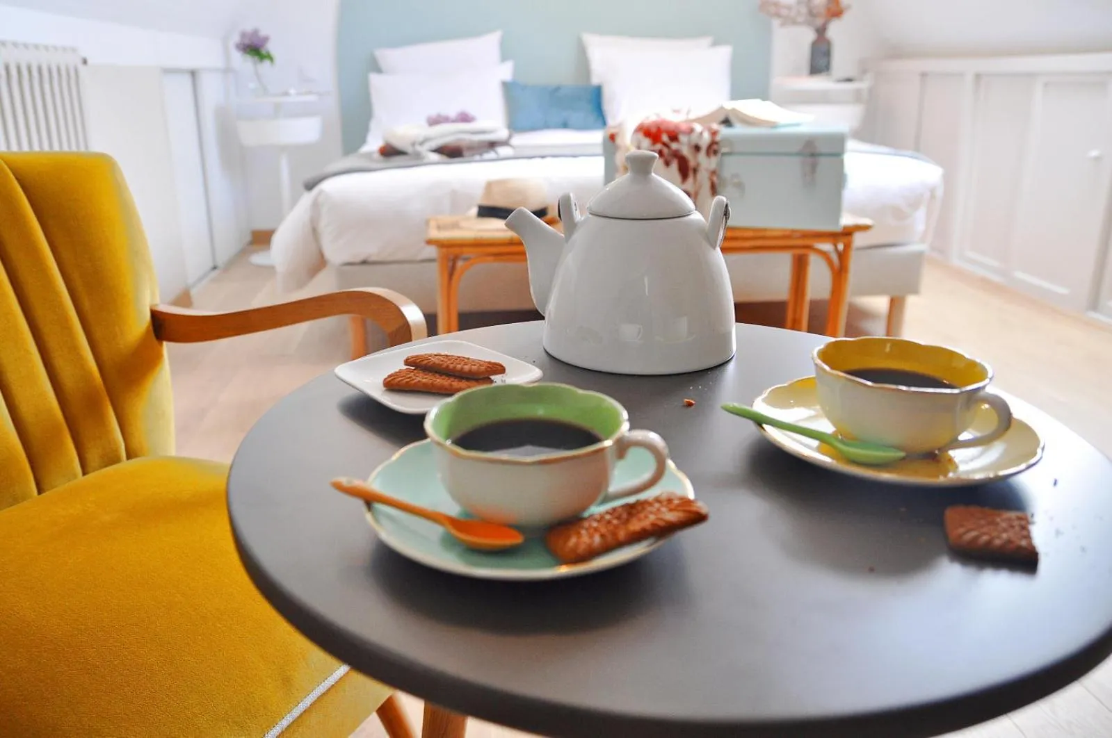 Coffee/tea facilities, Bed in KER EMBELLIE