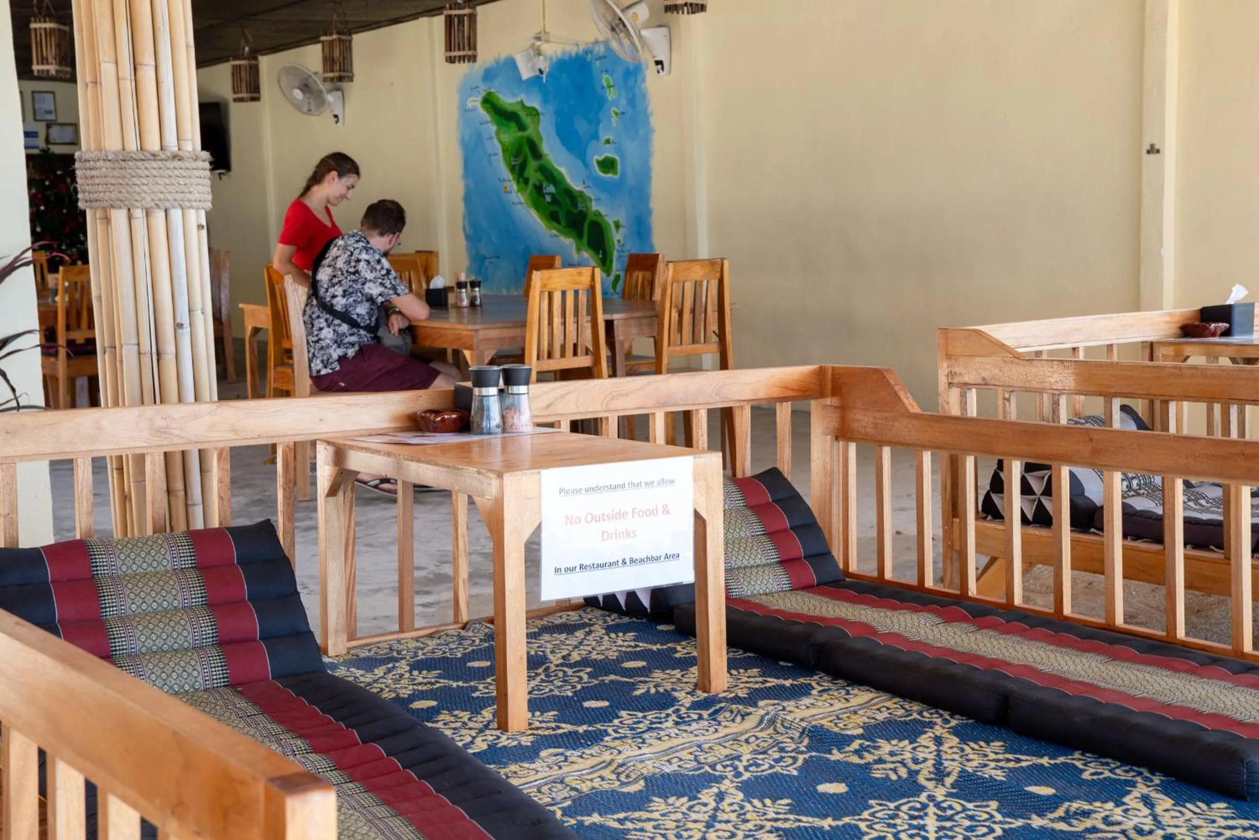 sunbed in Isara Lanta Beach Resort