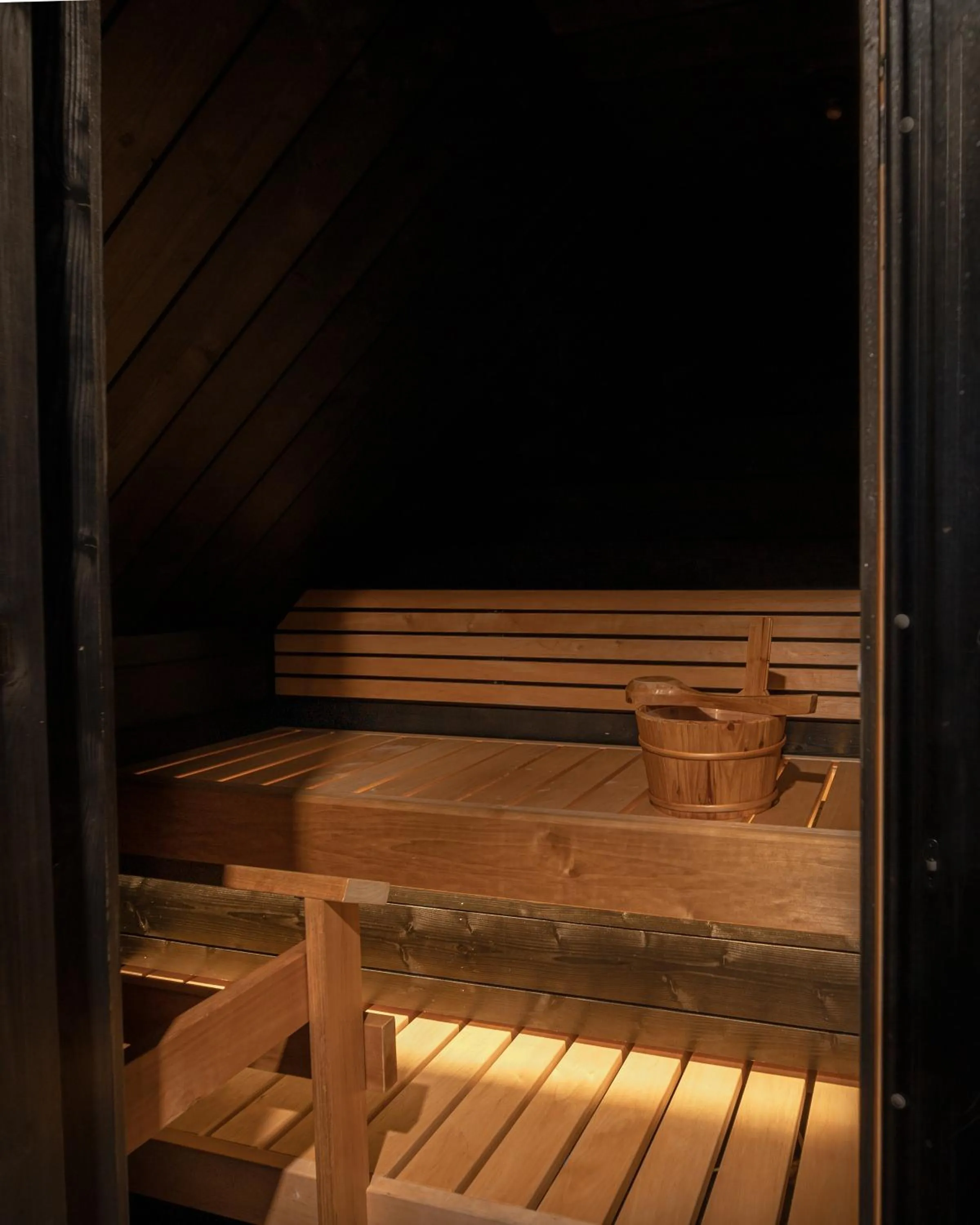 Sauna in Northern Lights Village Pyhä