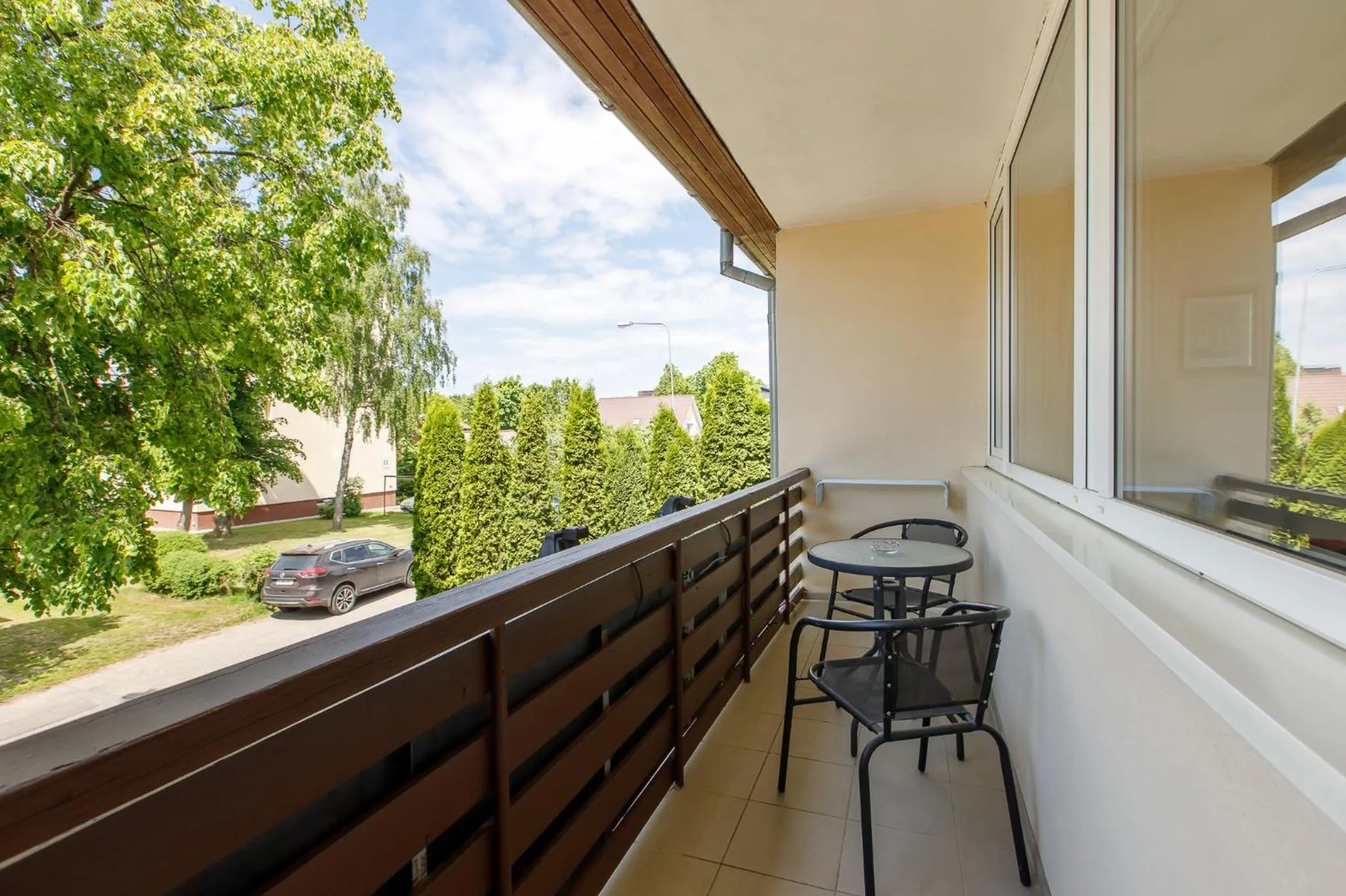 Balcony/Terrace in Viešbutis Prie Fontano