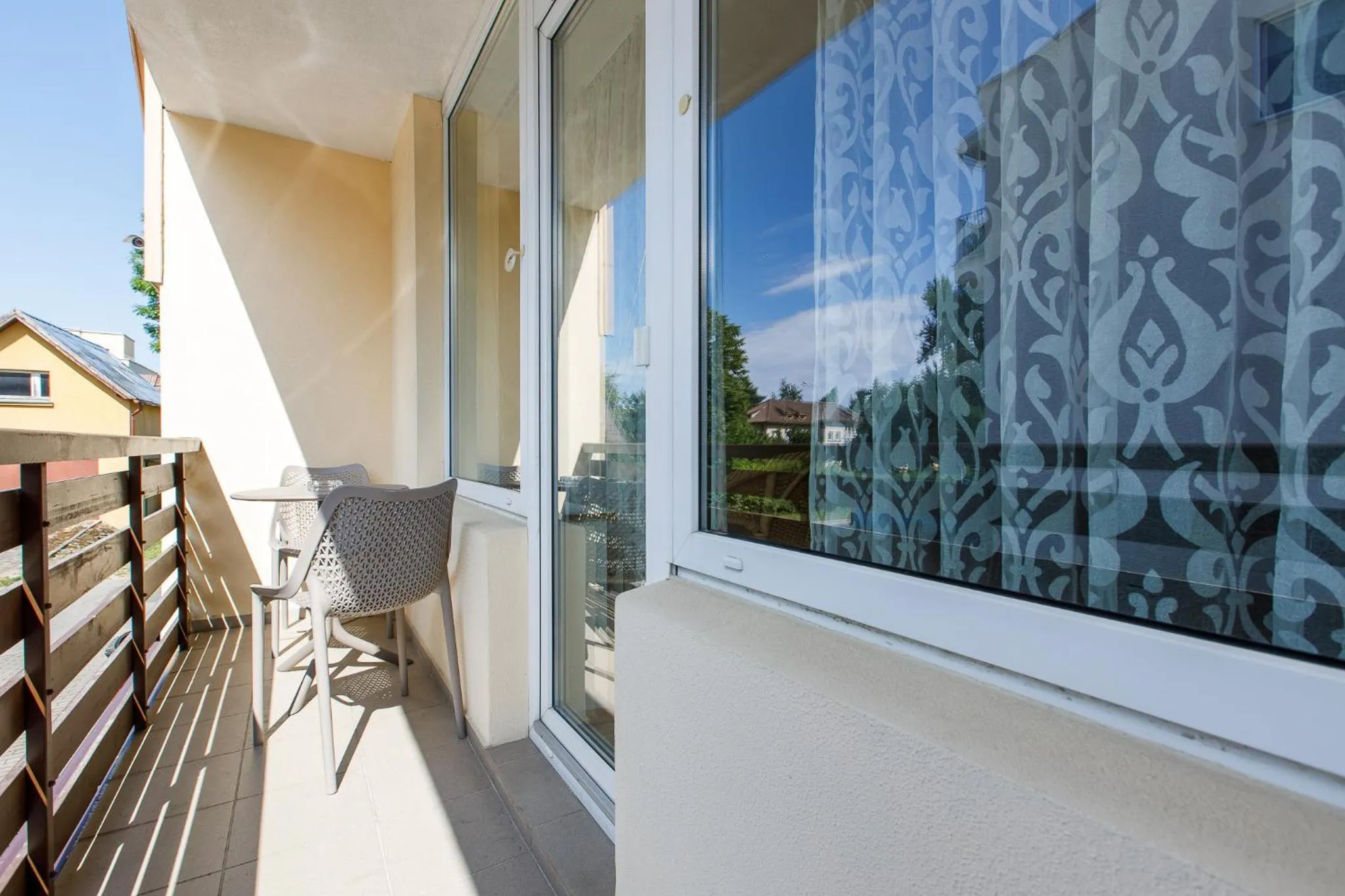 Balcony/Terrace in Viešbutis Prie Fontano