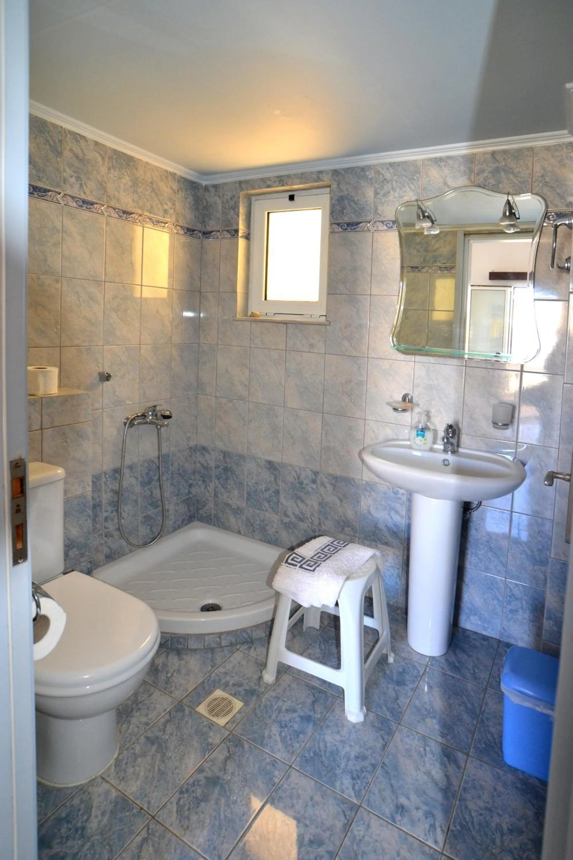 Shower in Kalyves Bay