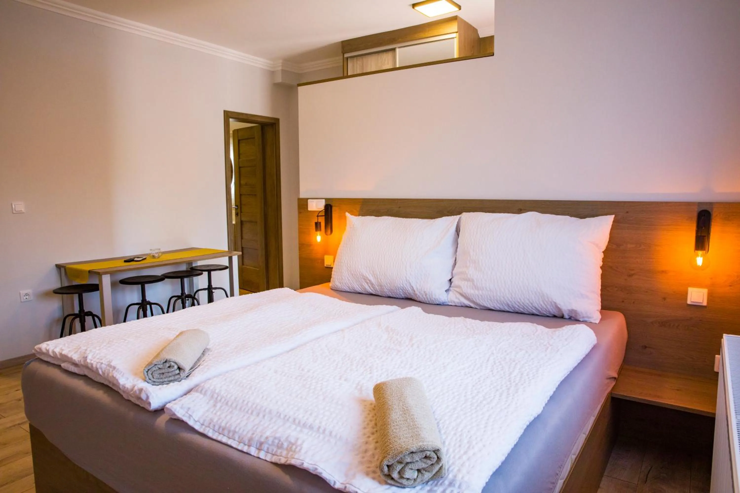 Bed in Kukorica Csárda Apartman