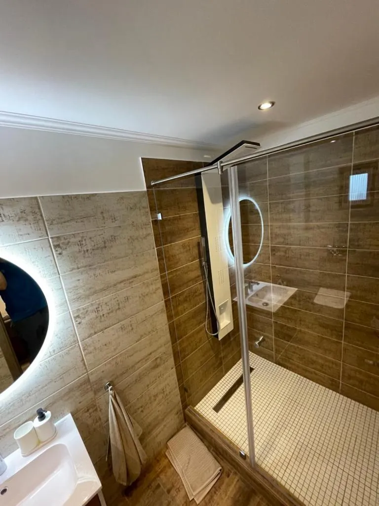 Bathroom in Kukorica Csárda Apartman