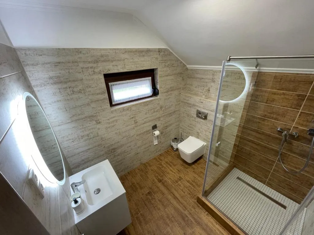 Bathroom in Kukorica Csárda Apartman