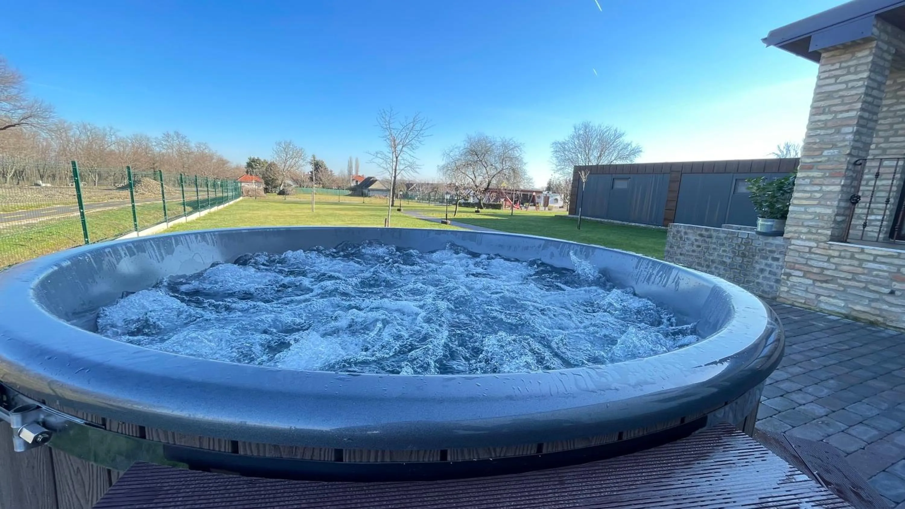 Hot Tub in Kukorica Csárda Apartman