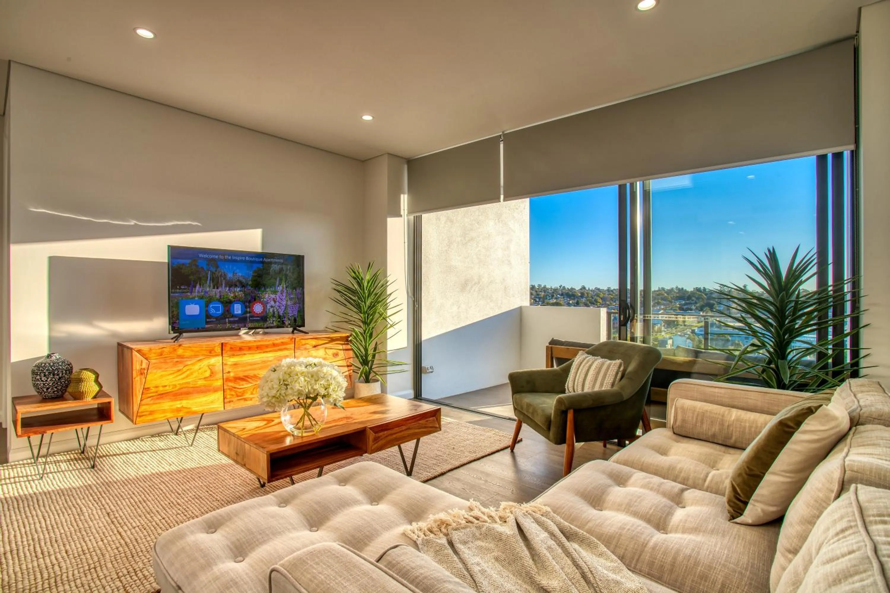 Living room in Inspire Boutique Apartments