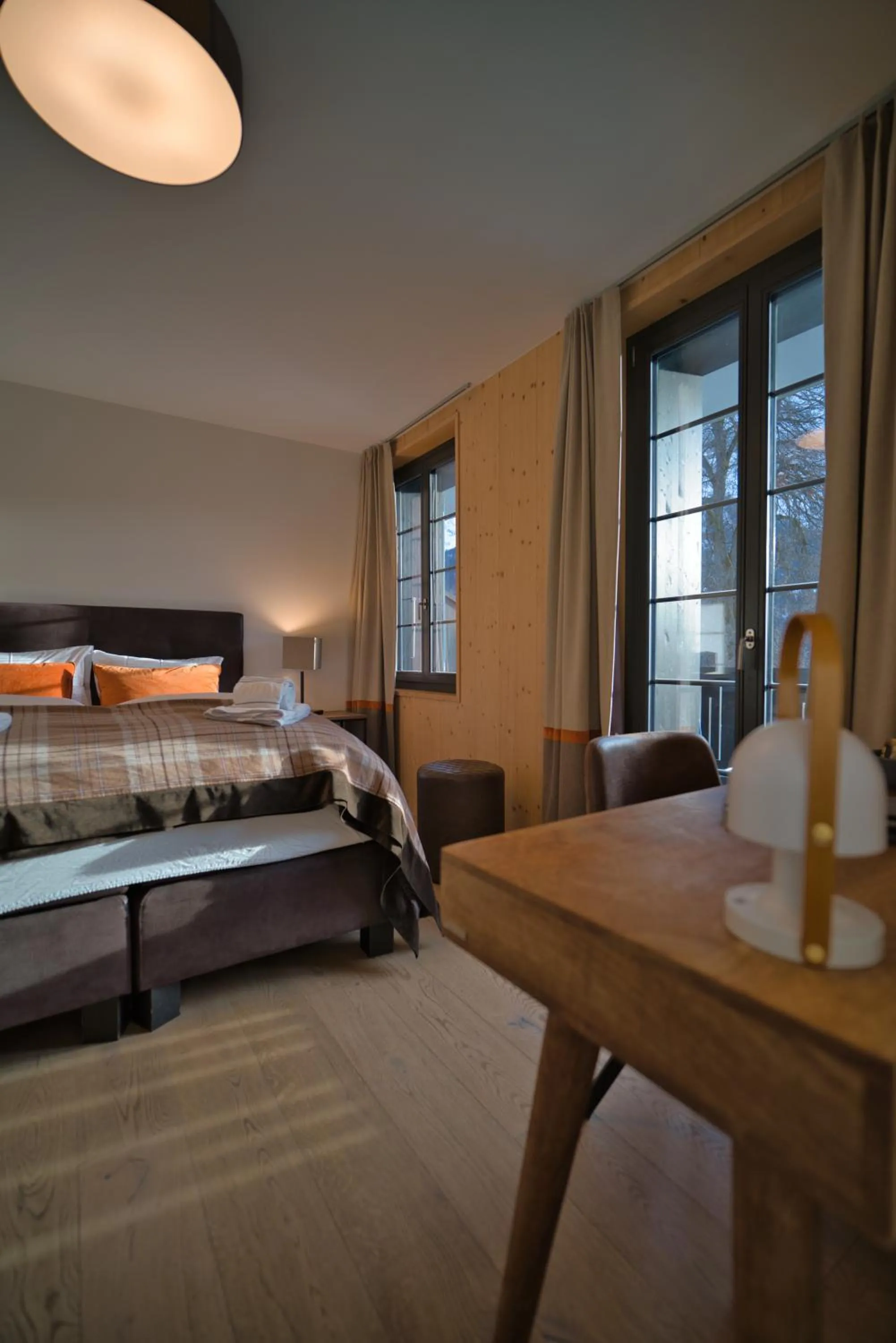 Bed in Eiger View Alpine Lodge