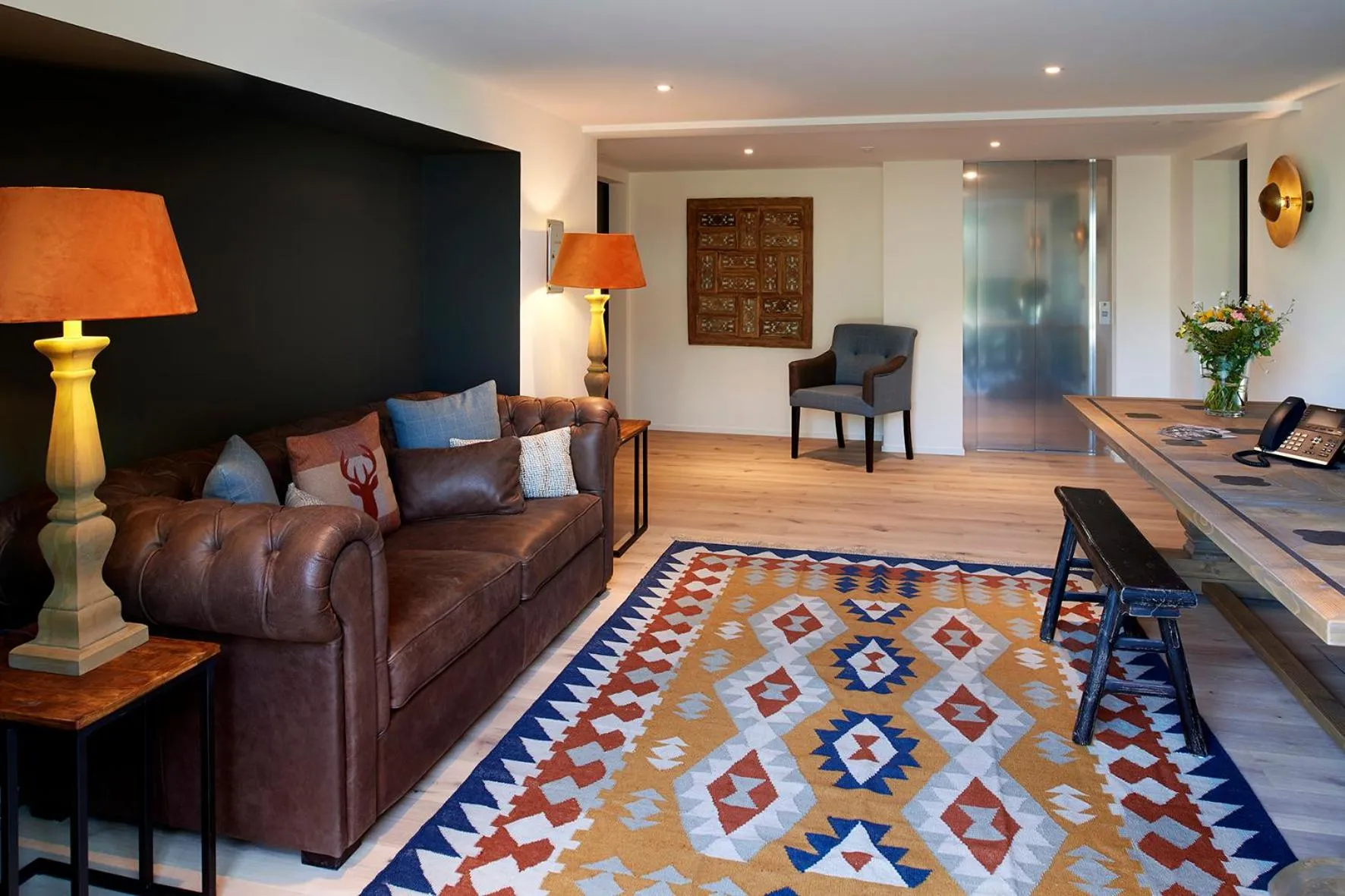 Lobby or reception in Eiger View Alpine Lodge