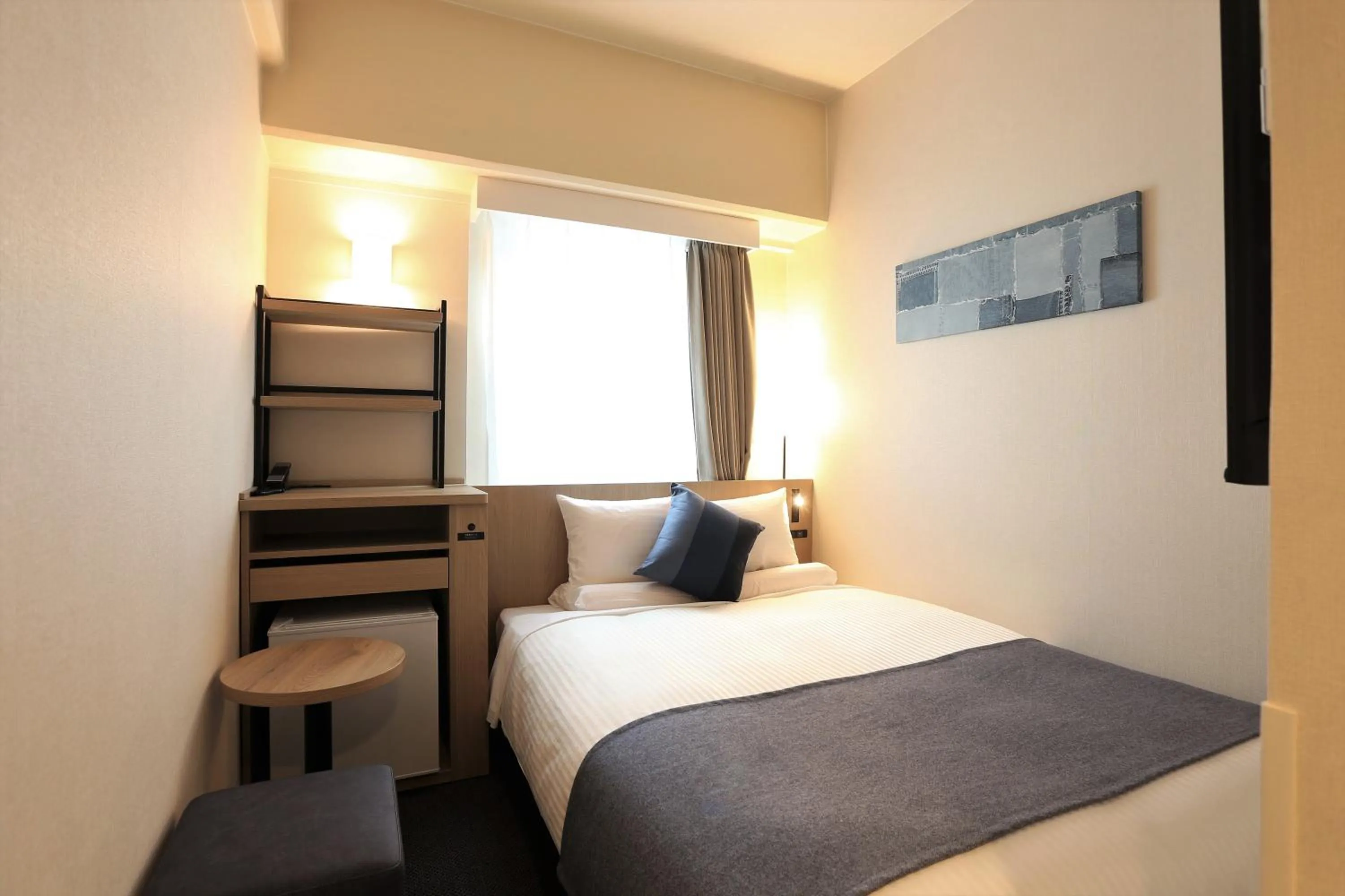 Photo of the whole room, Bed in HOTEL MYSTAYS Okayama