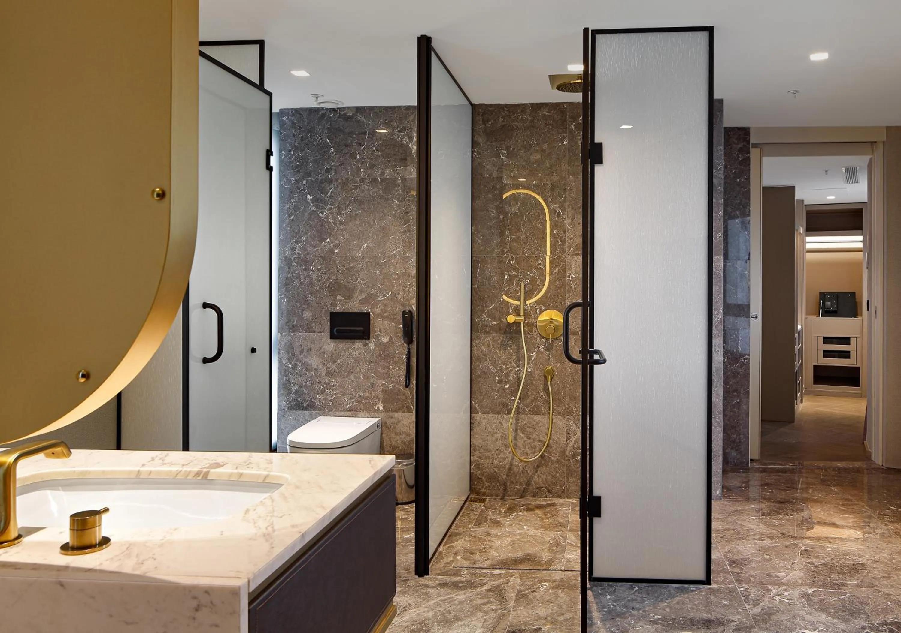 Bathroom, Bed in Wanda Vista Istanbul