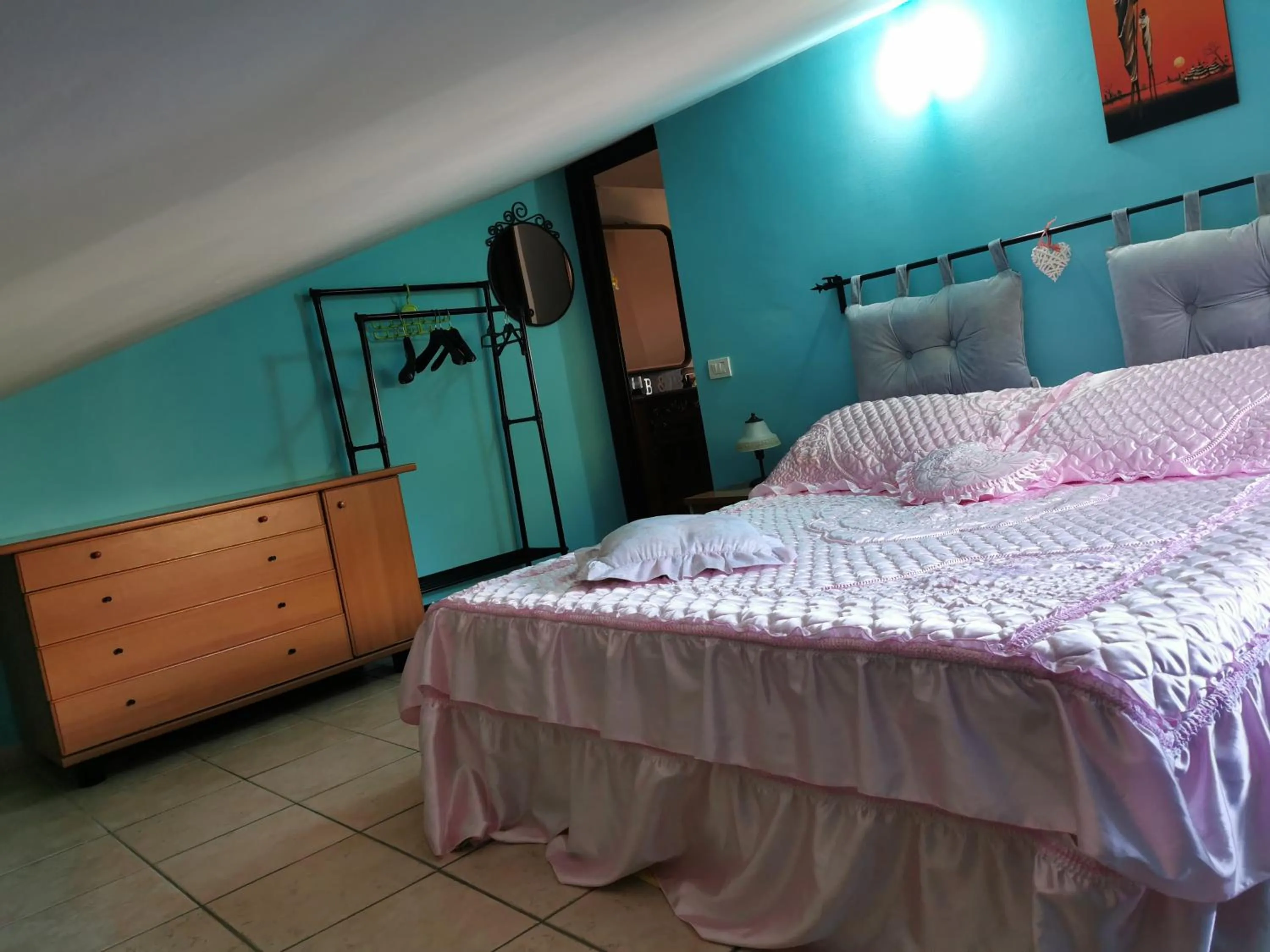 Bed in Alloggio turistico Id 14737 La mansarda Free Parking, wi-fi