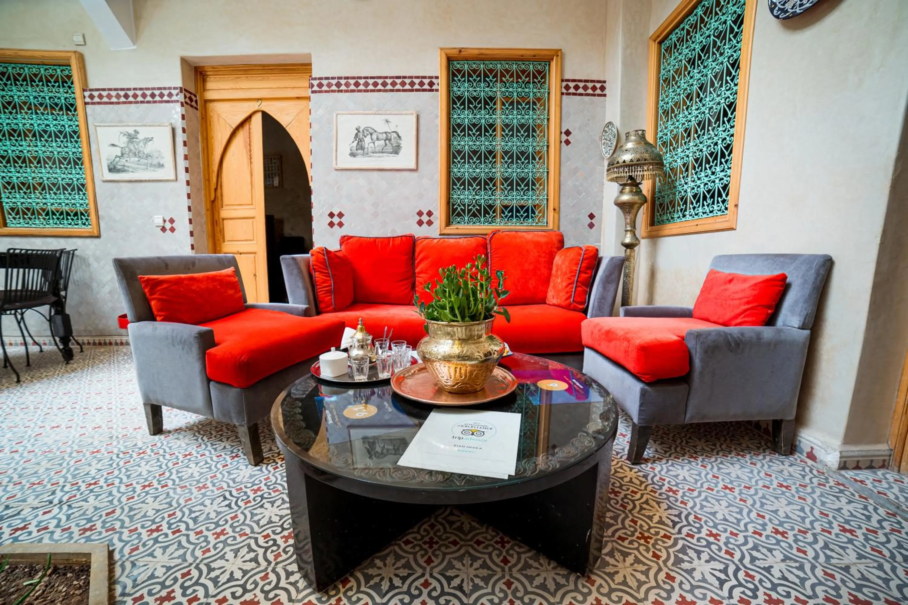 Living room in Riad Inaka