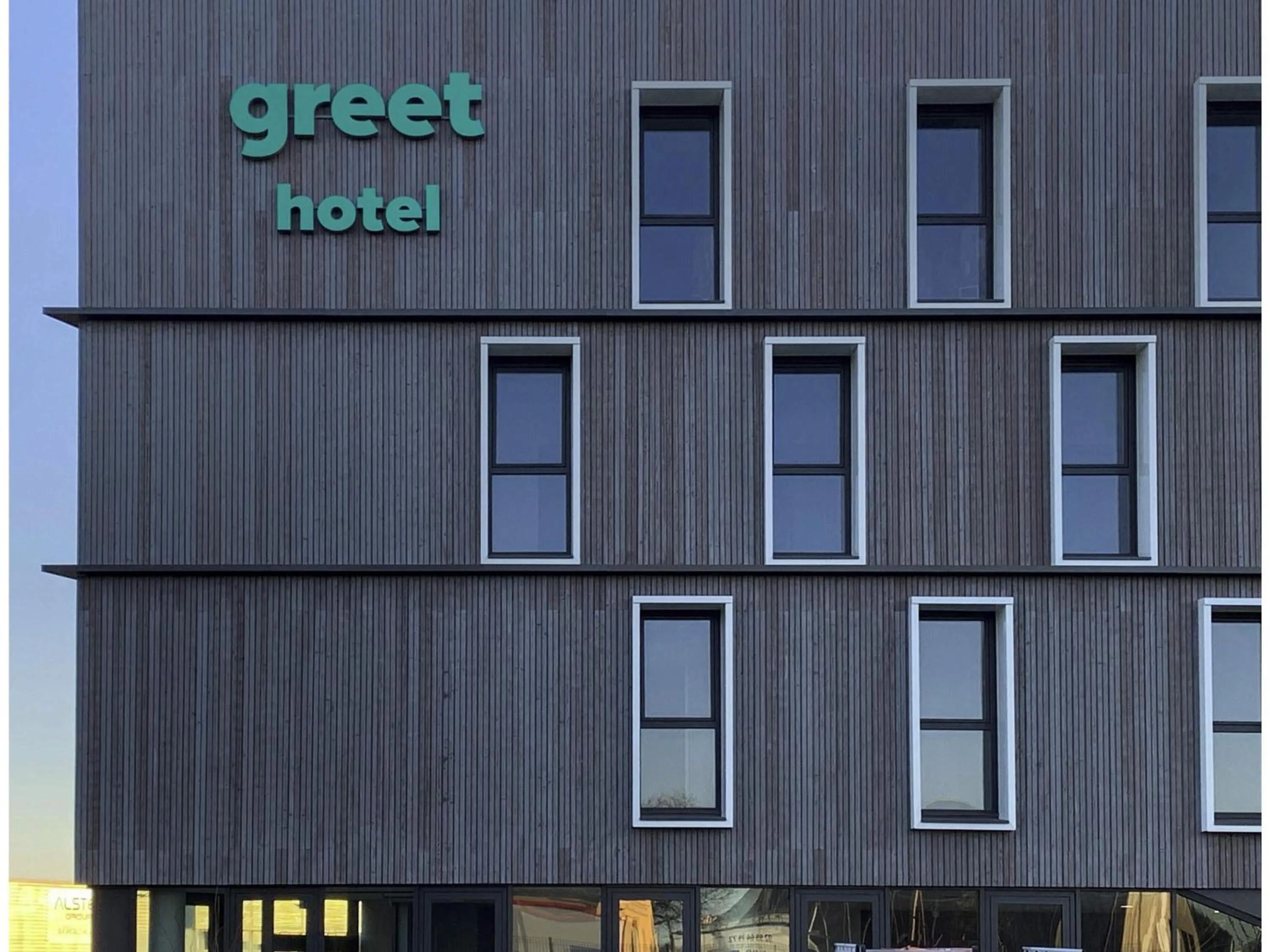 Property building in greet Hotel Rennes Pace
