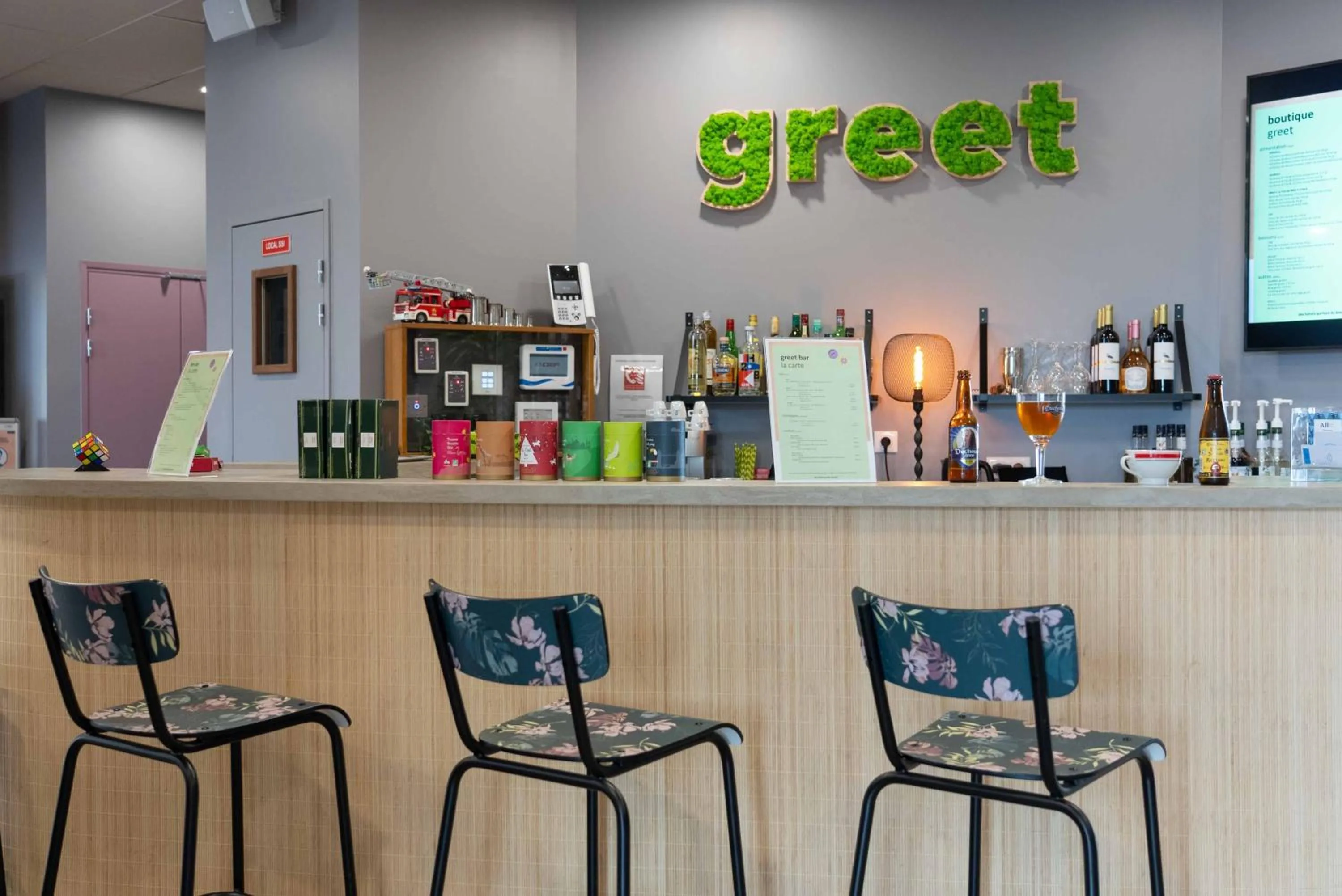 Lobby or reception in greet Hotel Rennes Pace