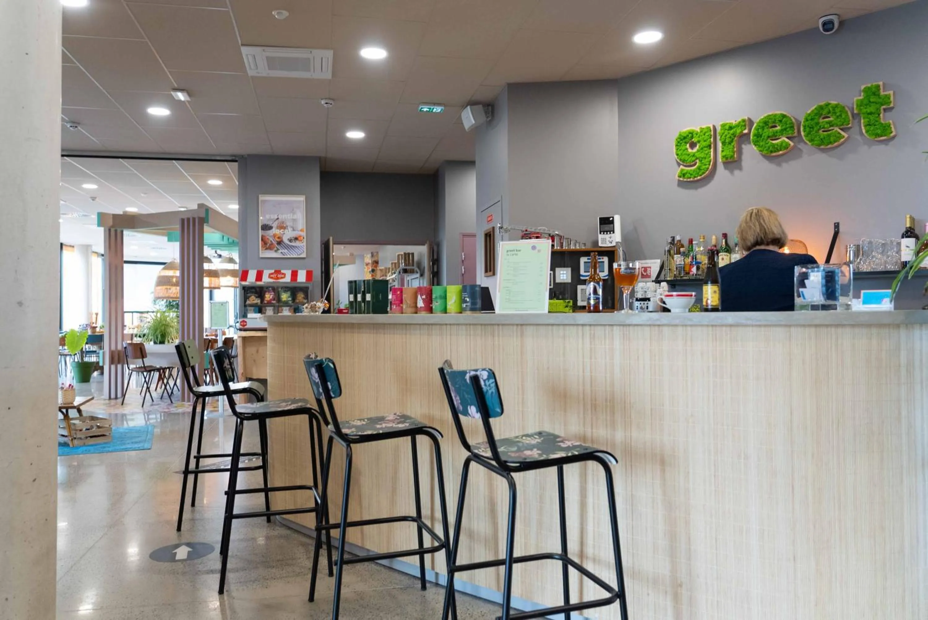 Lounge or bar in greet Hotel Rennes Pace