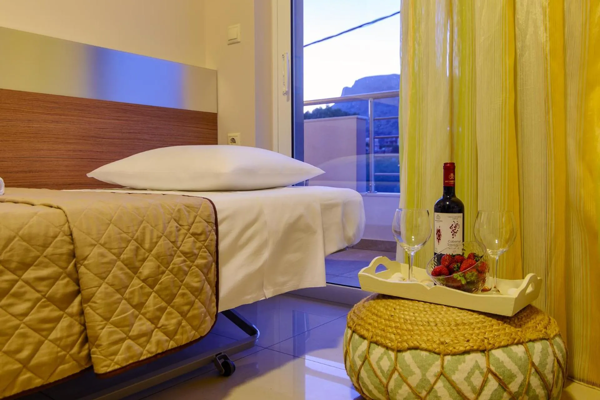 Decorative detail, Bed in Relax Hotel