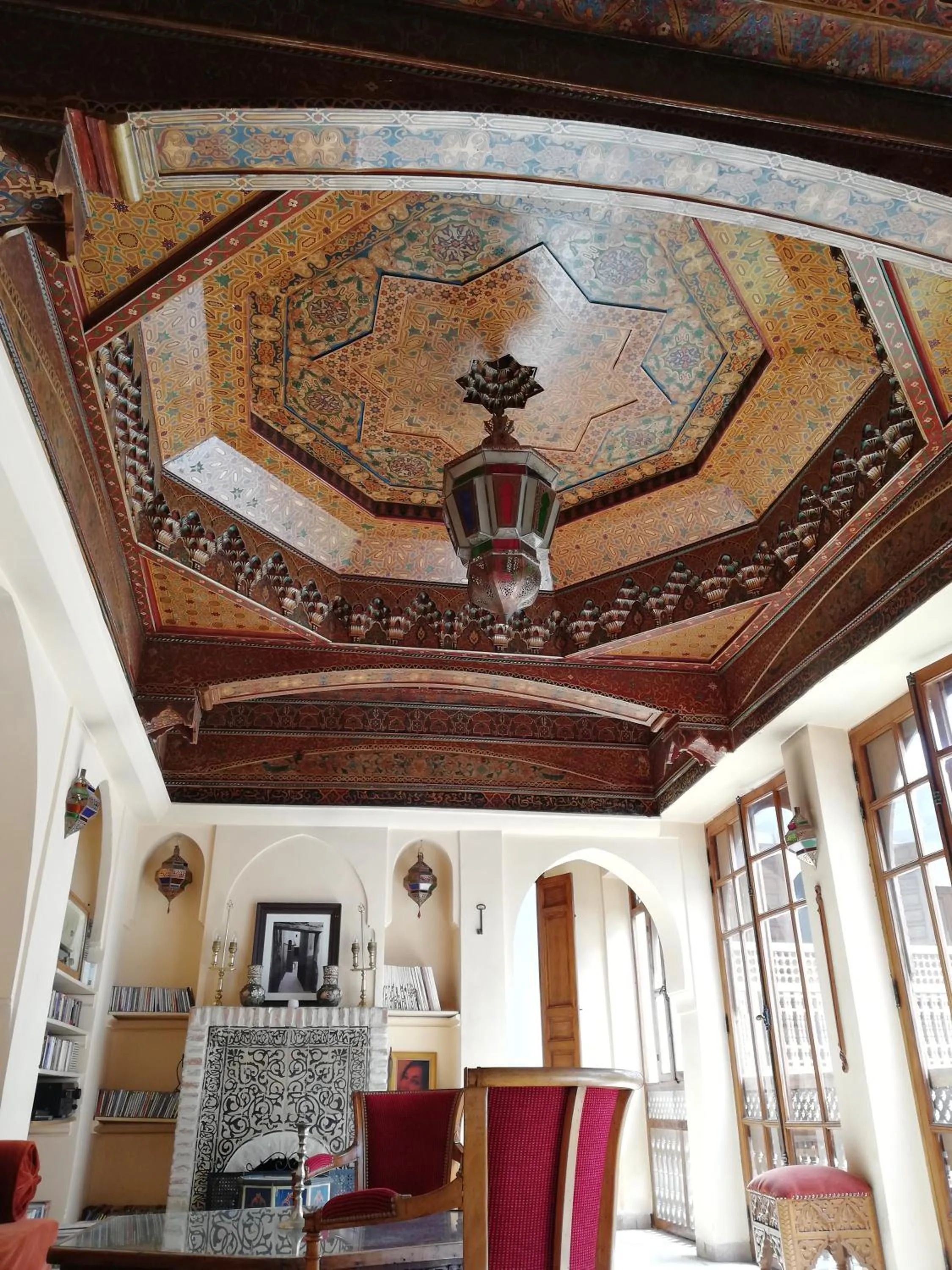 Communal lounge/ TV room in Riad Ben Youssef