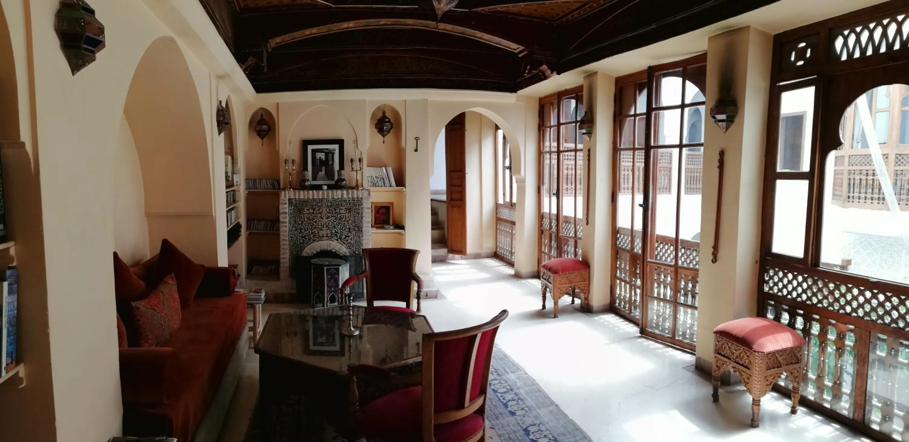 Communal lounge/ TV room in Riad Ben Youssef