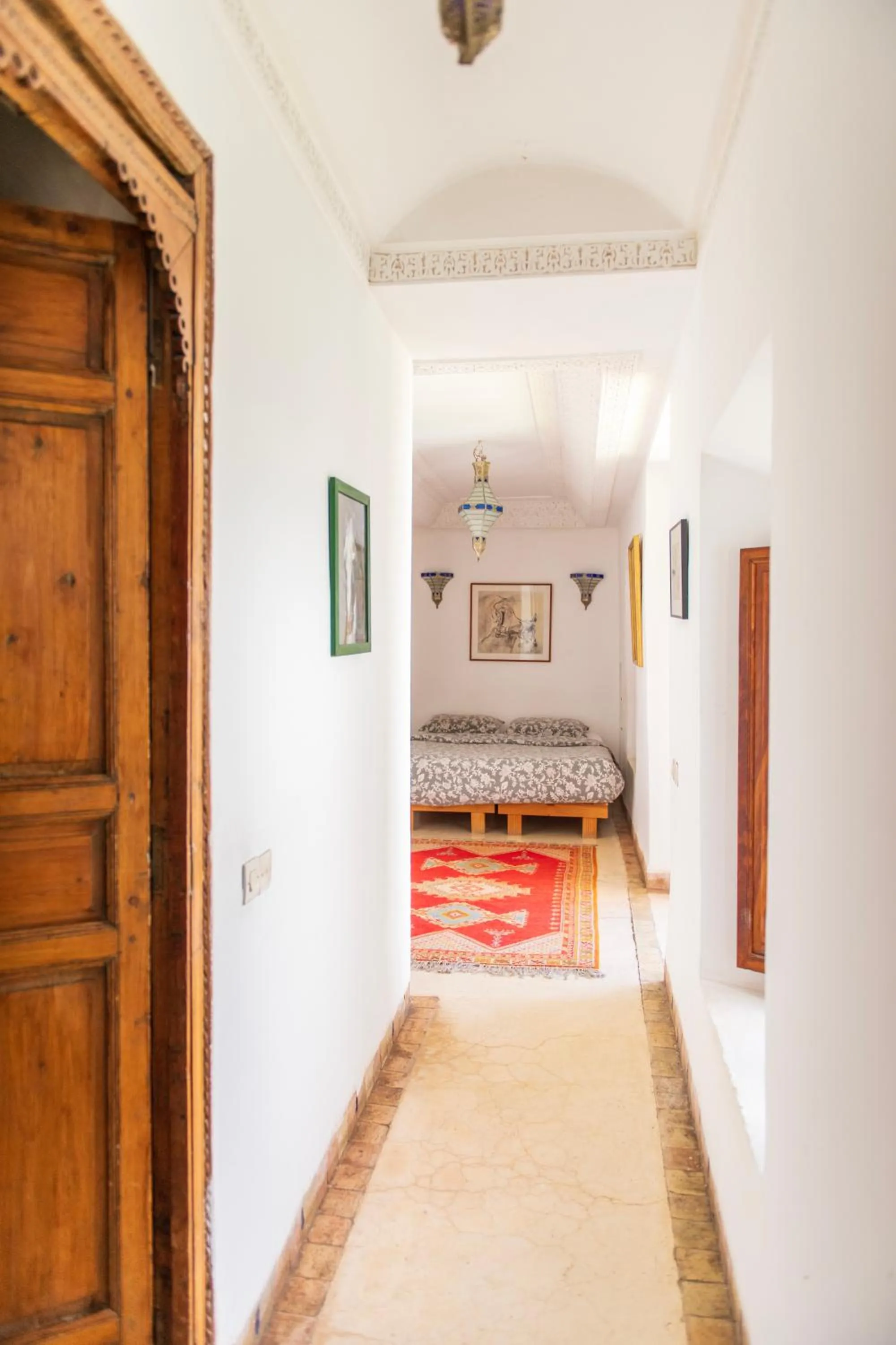 Bed in Riad Ben Youssef